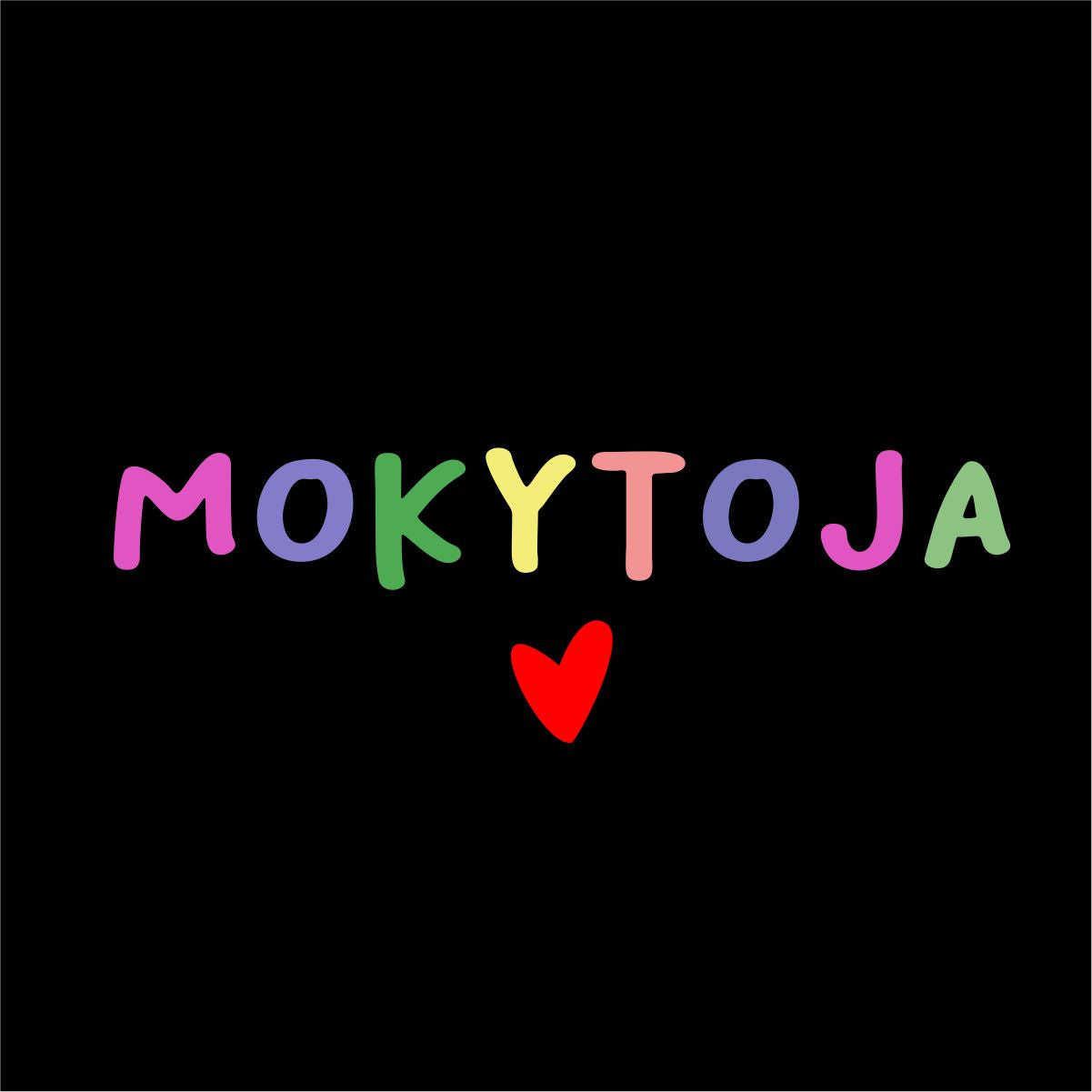 Juodi UNISEX marškinėliai "Spalvota mokytoja" Pagaminta prekė (XL dydis)