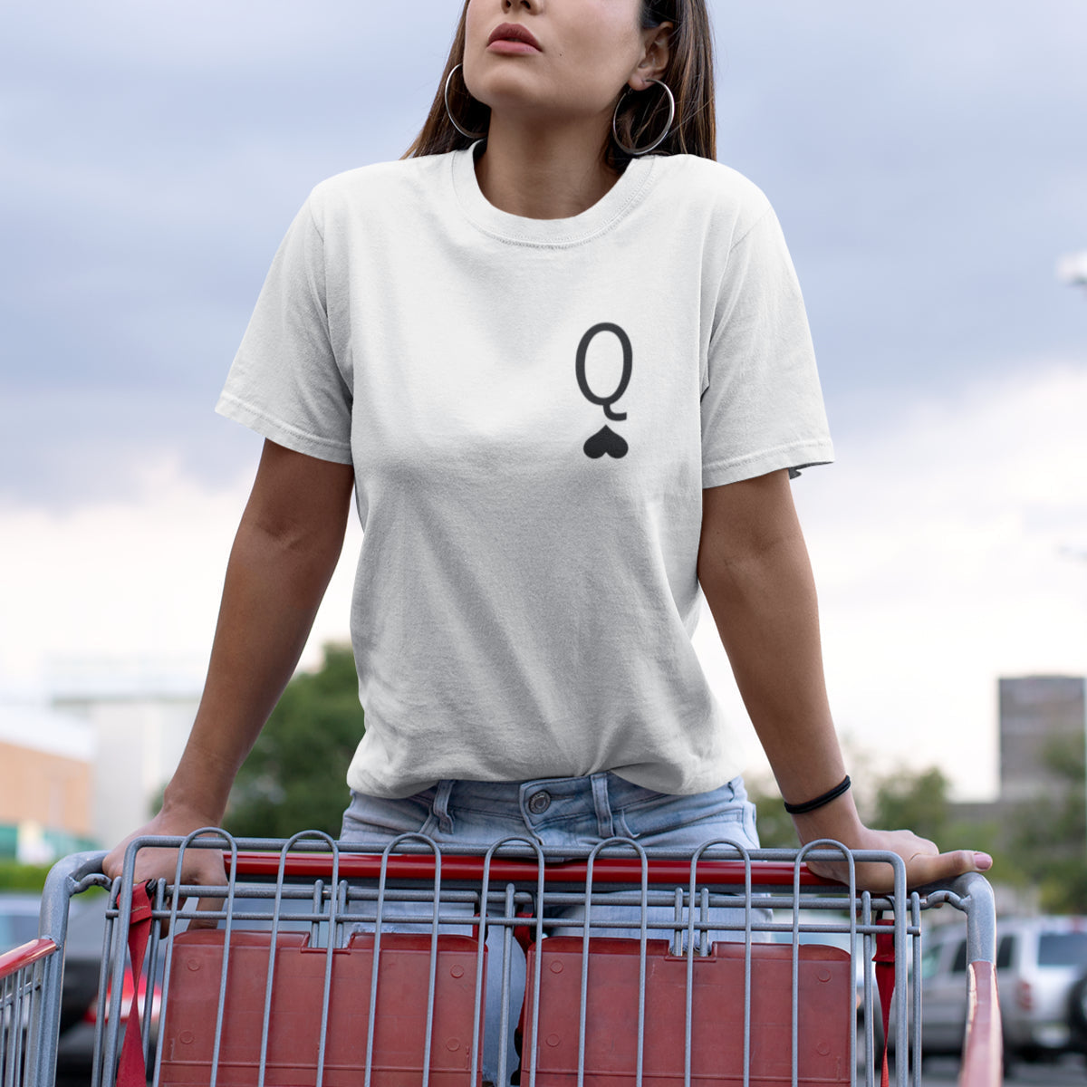 Balti unisex marškinėliai poroms „Vyno karaliai“
