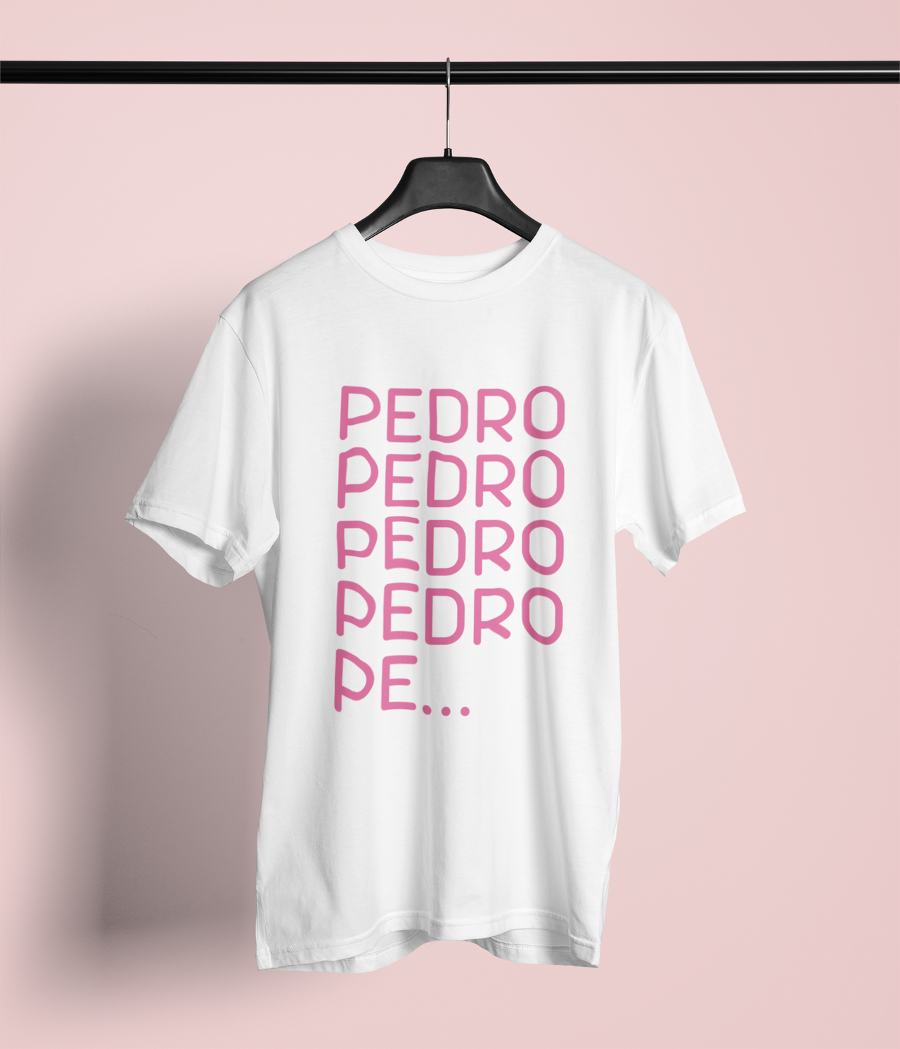 Balti Unisex marškinėliai PEDRO PEDRO PEDRO