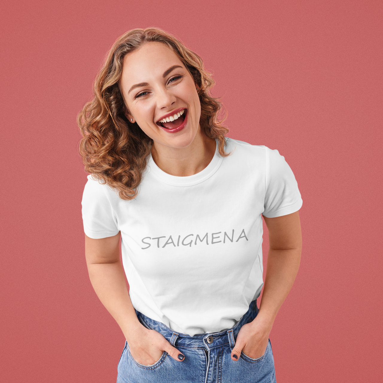 Įvairių spalvų UNISEX marškinėliai STAIGMENA (atsiktinai parenkami marškinėliai). Kai reikia stilingai pjauti žolę ar sode darbuotis :).