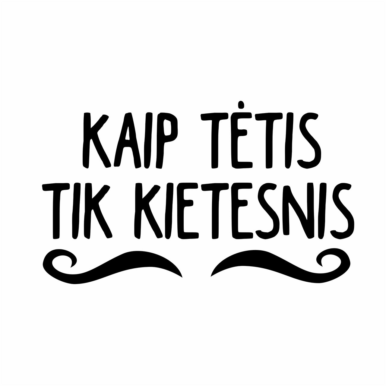 Balti marškinėliai tėčiui ir seneliui "Kaip tėtis, tik kietesnis"