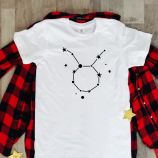 Balti unisex marškinėliai zodiakas "Jautis“ Pagaminta prekė (M dydis)