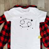 Balti unisex marškinėliai zodiakas "Vėžys“ Pagaminta prekė (S dydis)