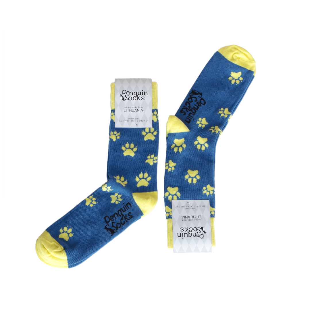 Šuniuko pėdutės - Linksmos kojinės (Penguin socks)