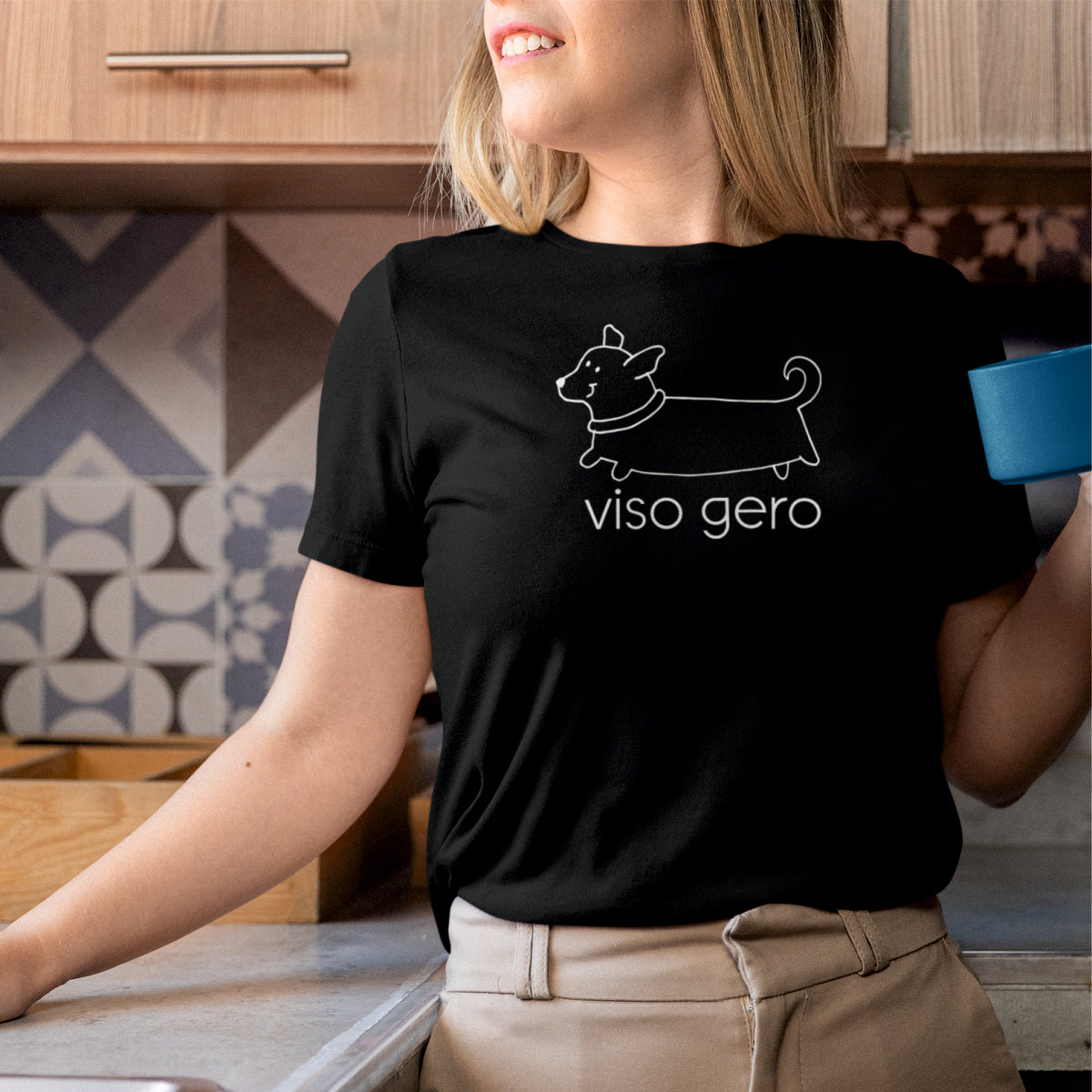 Juodi UNISEX marškinėliai "Viso gero"