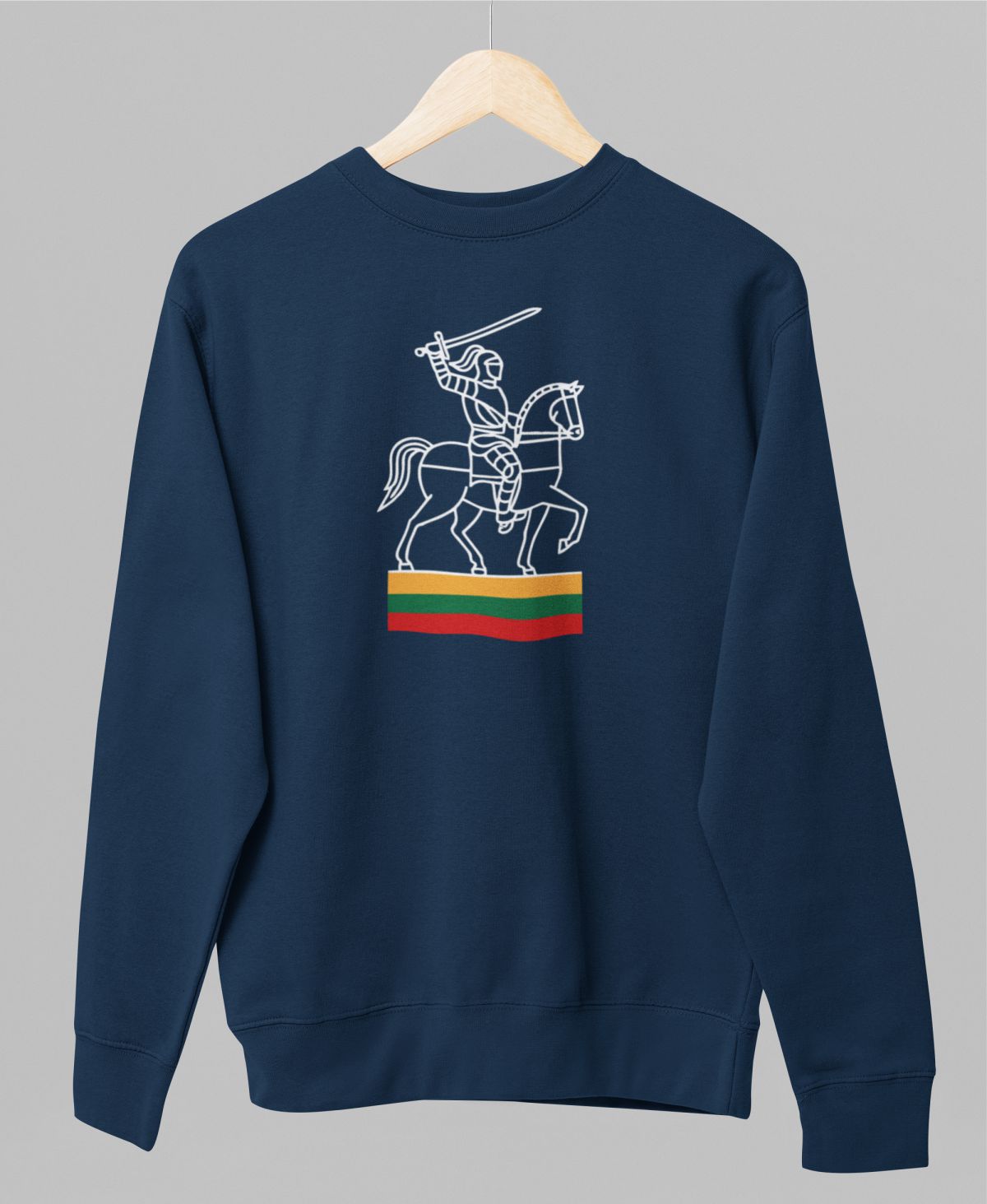 Mėlynas UNISEX džemperis be gobtuvo "Tai, kas svarbu"