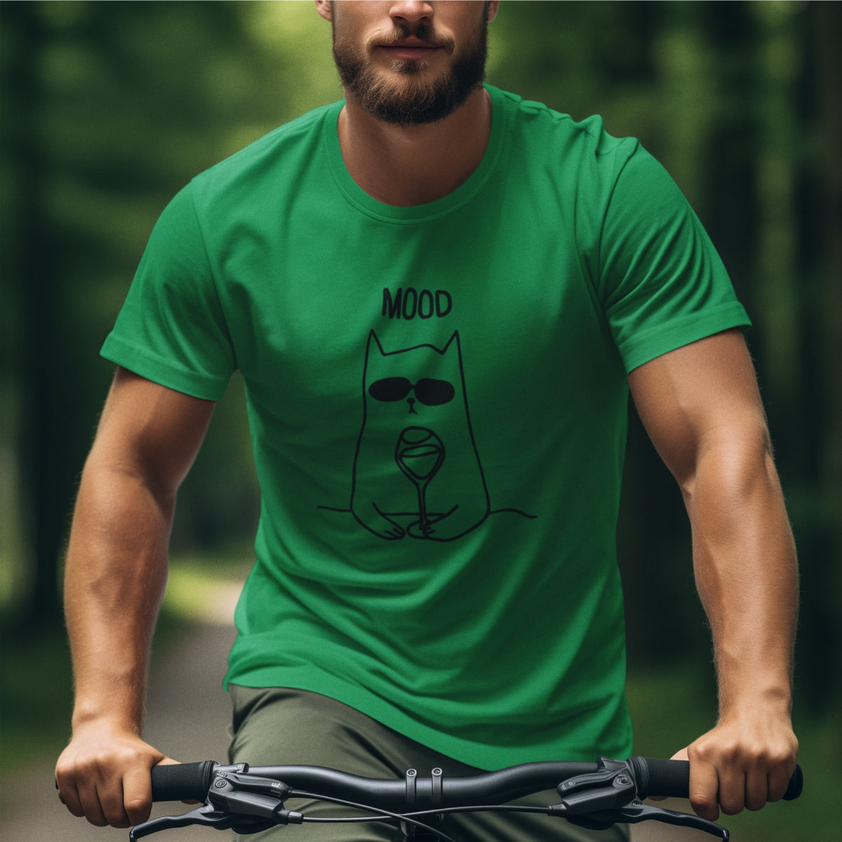 Žali UNISEX marškinėliai "Mood“