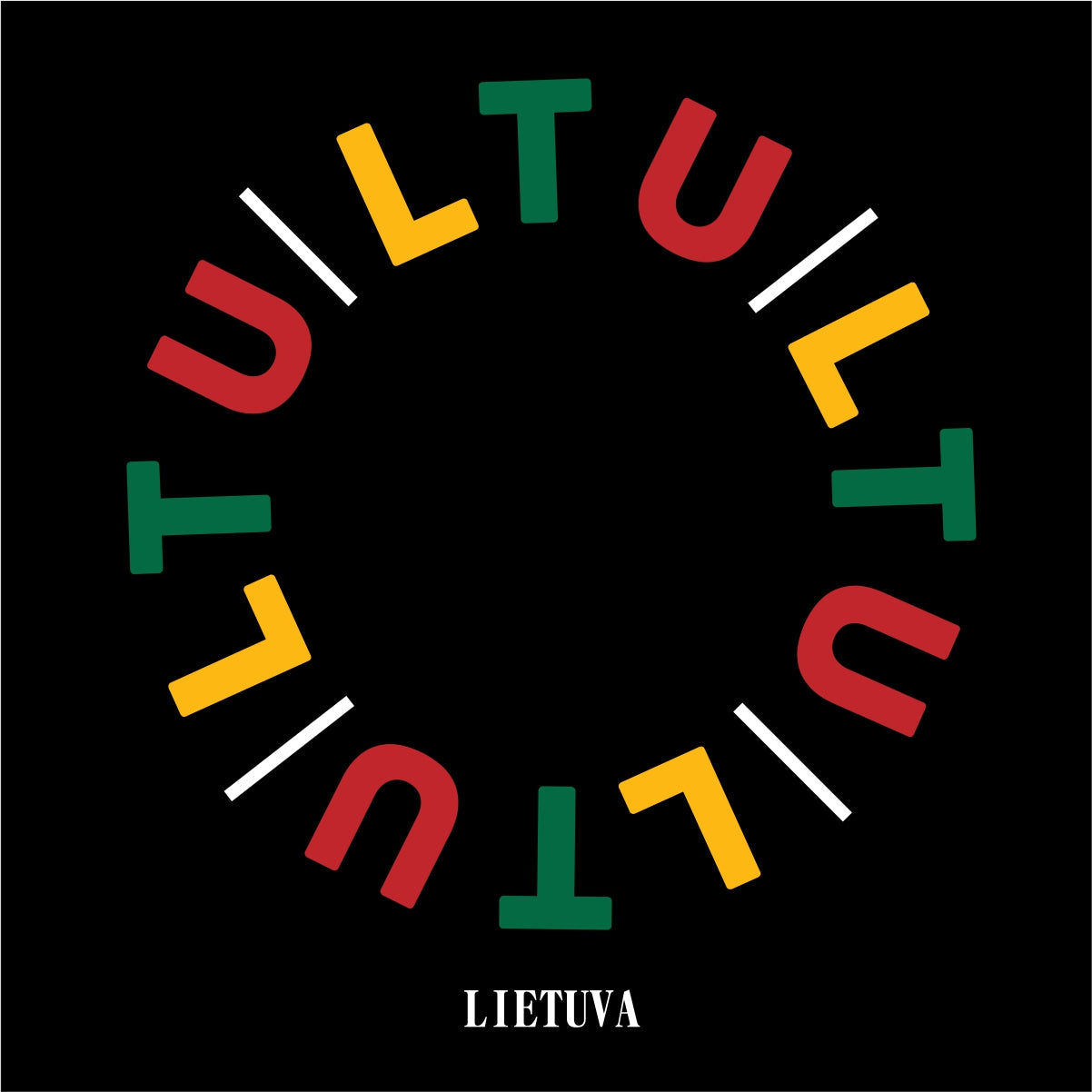 Juodi UNISEX marškinėliai su spauda ant nugaros  "Lietuvybė“