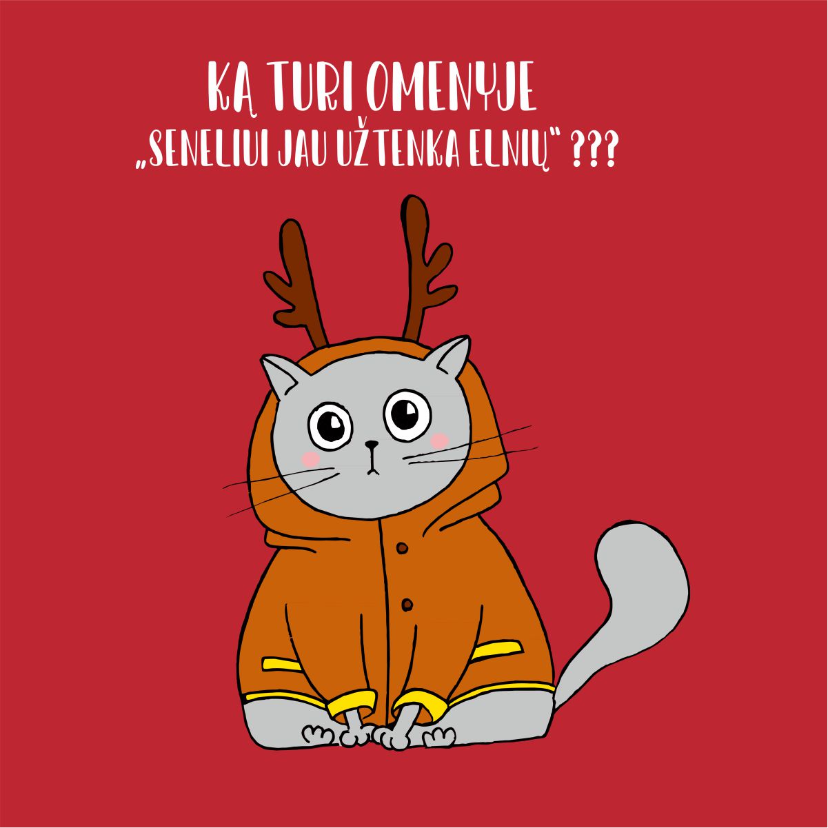 Raudoni UNISEX džemperiai šeimoms "Kaip suprasti"