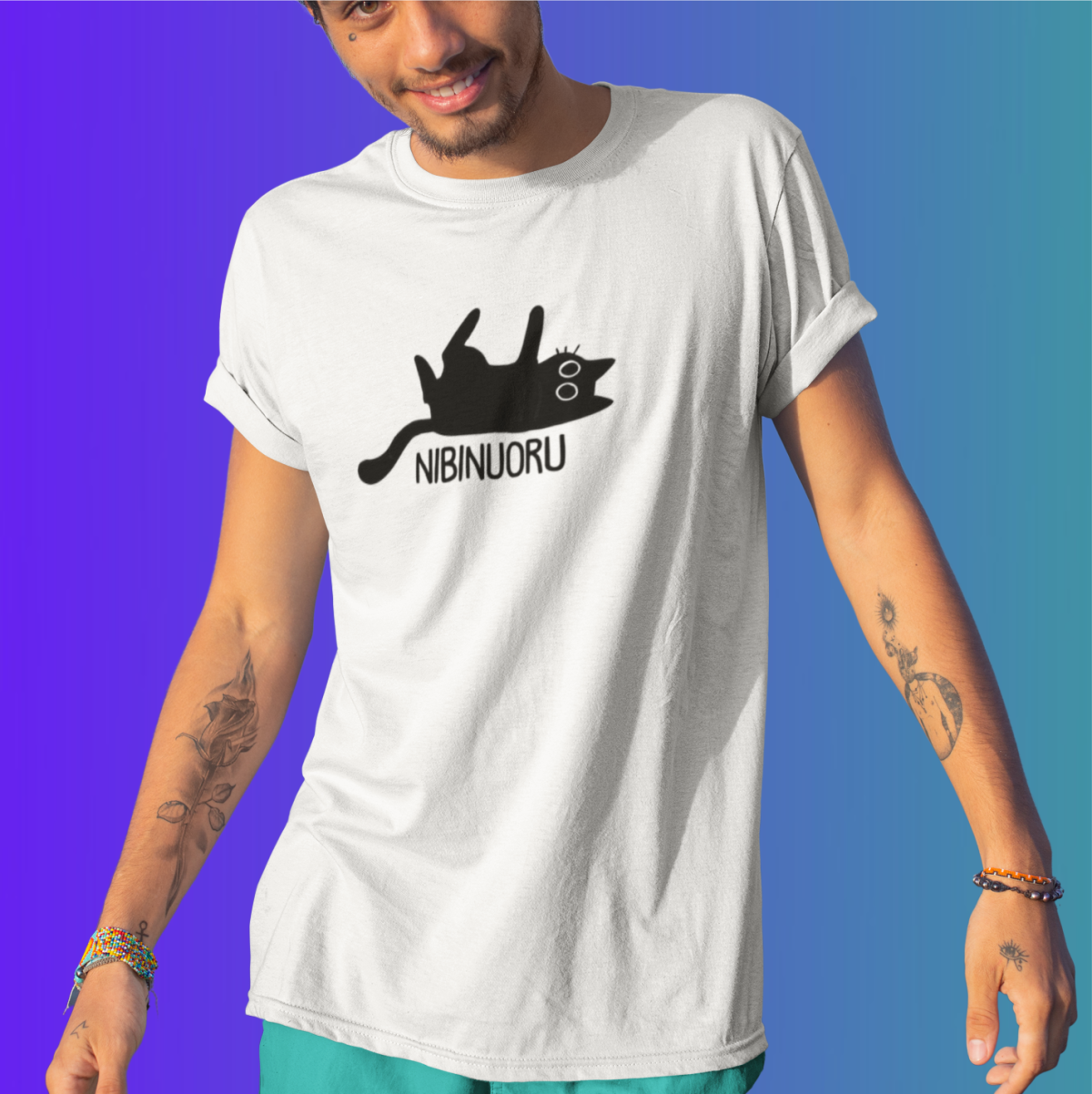 Balti UNISEX marškinėliai "Nibinuoru" ŠIURPNAČIO PASIŪLYMAS (3XL, M, S)