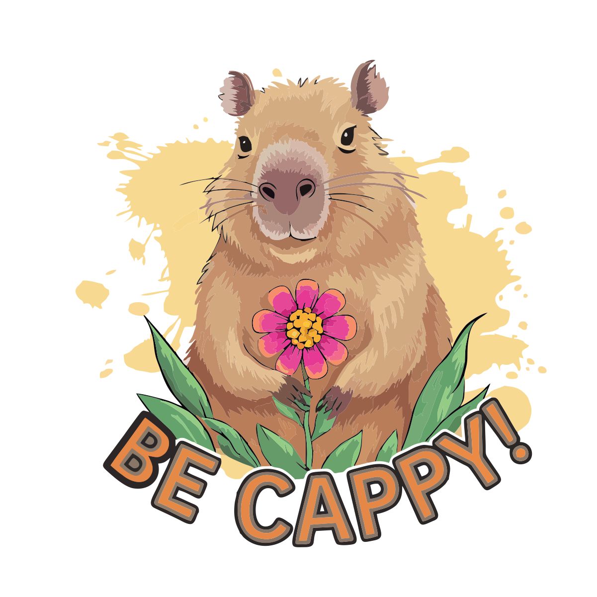 Balti UNISEX marškinėliai "Be cappy"