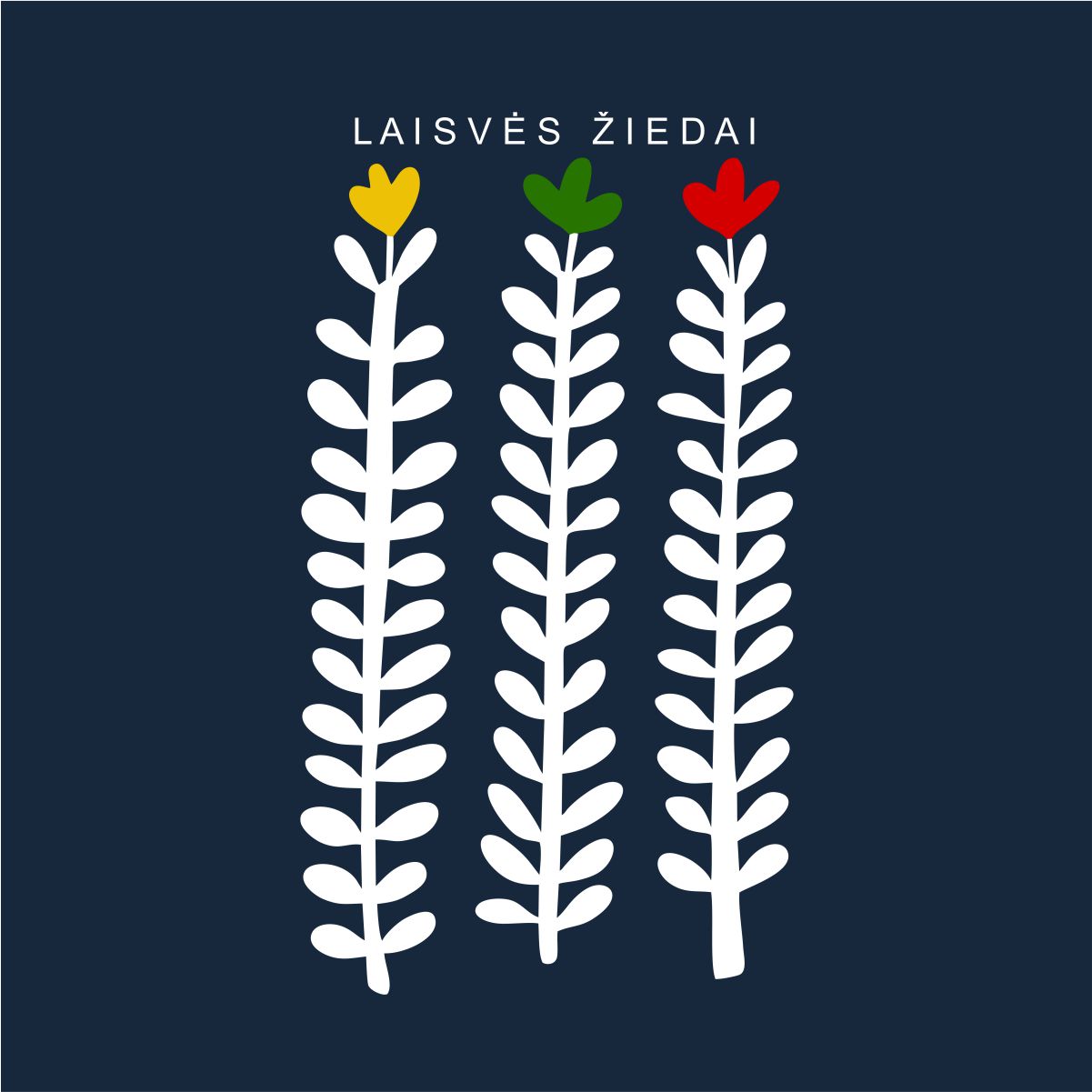 Mėlynas džemperis be gobtuvo "Lietuvos žiedai"