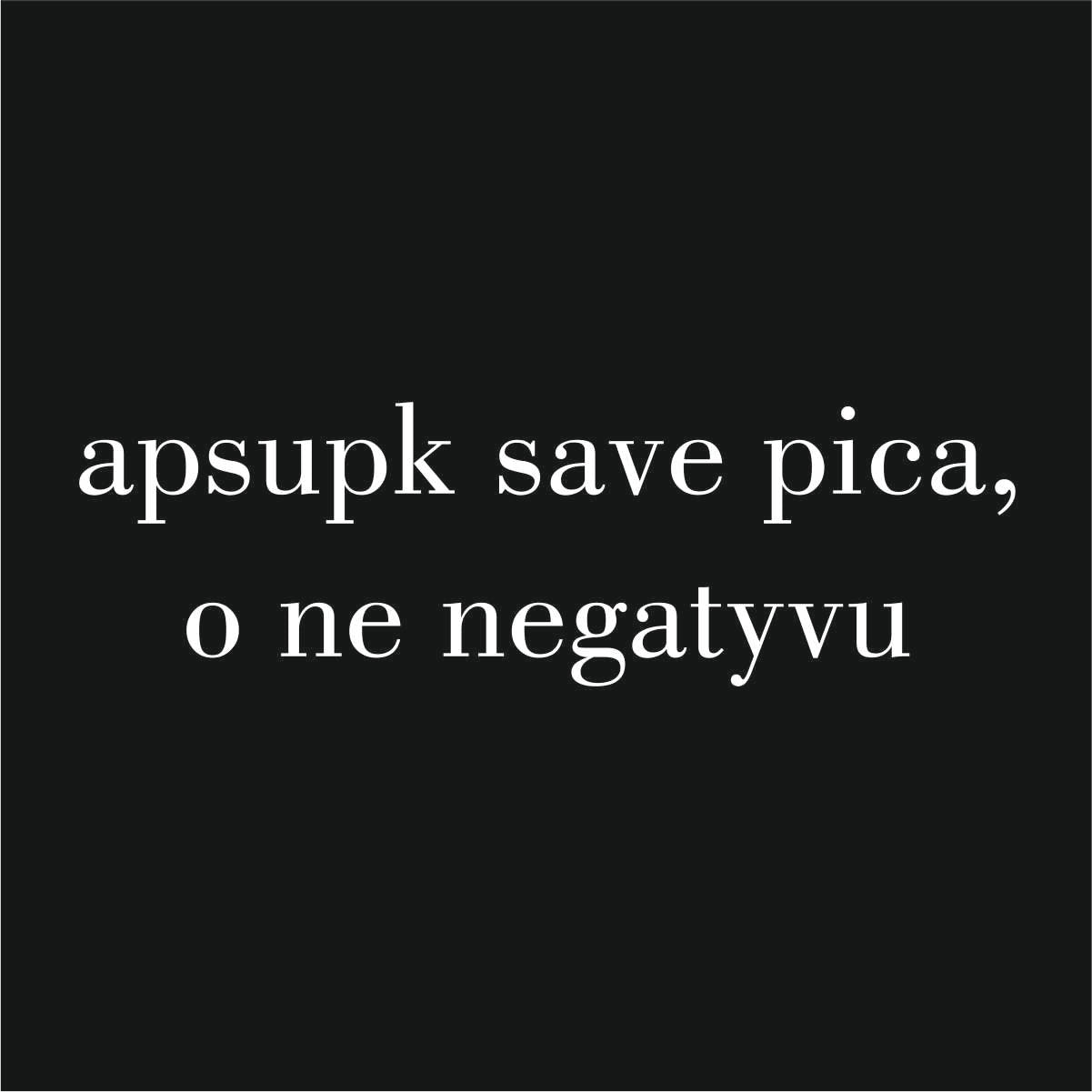 Juodas džemperis be gobtuvo "Apsupk save pica"