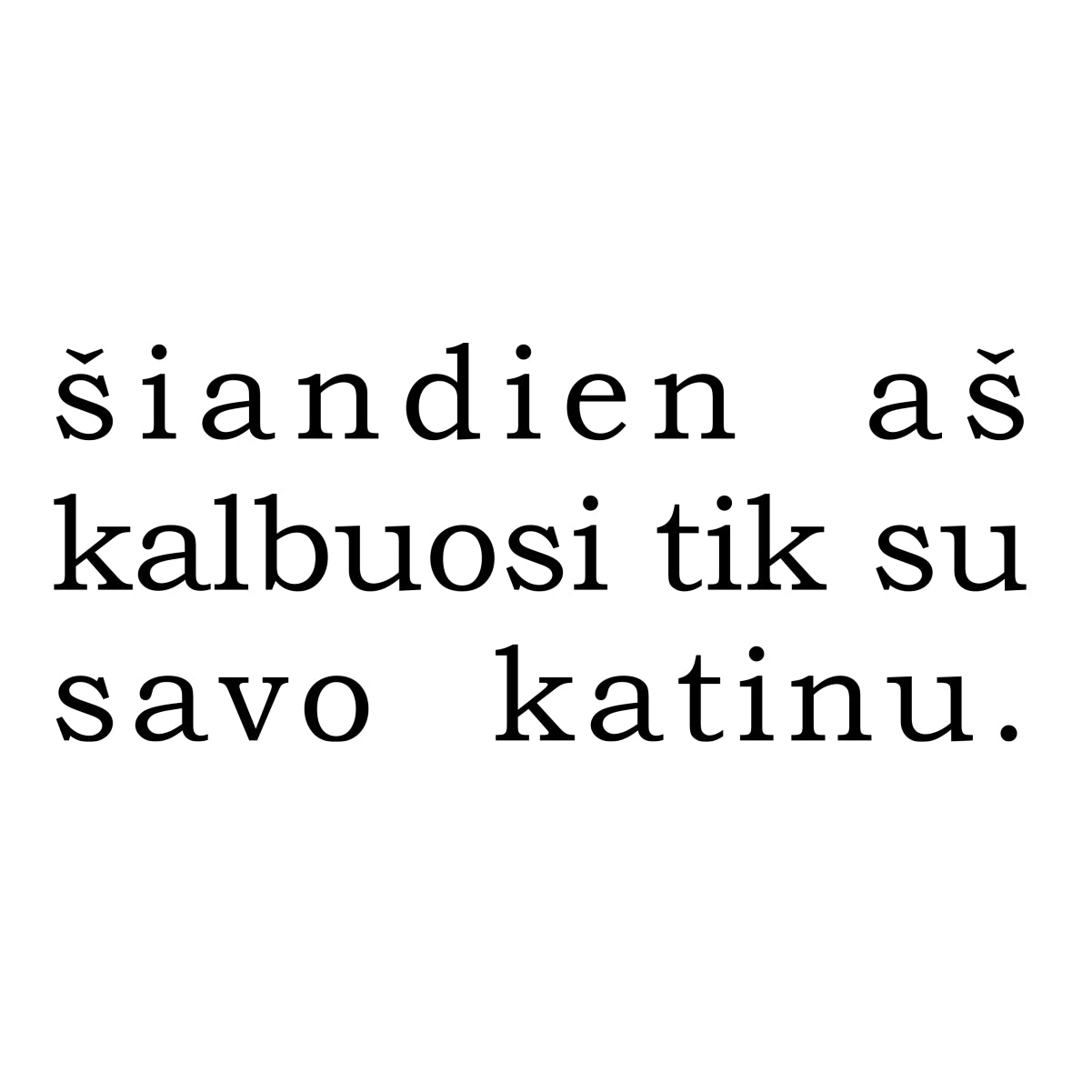 Baltas džemperis be gobtuvo "Šiandien aš kalbuosi tik su savo katinu"