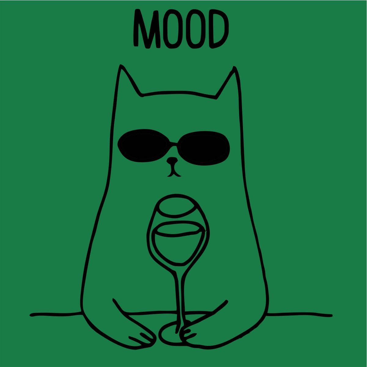 Žali UNISEX marškinėliai "Mood“