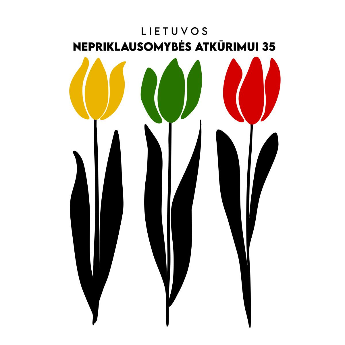 Balti unisex marškinėliai "Nepriklausomybės atkūrimui 35"