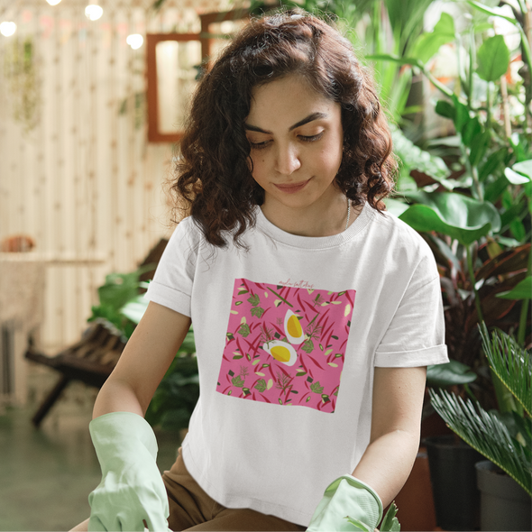 Balti UNISEX marškinėliai "Myliu šaltekus"