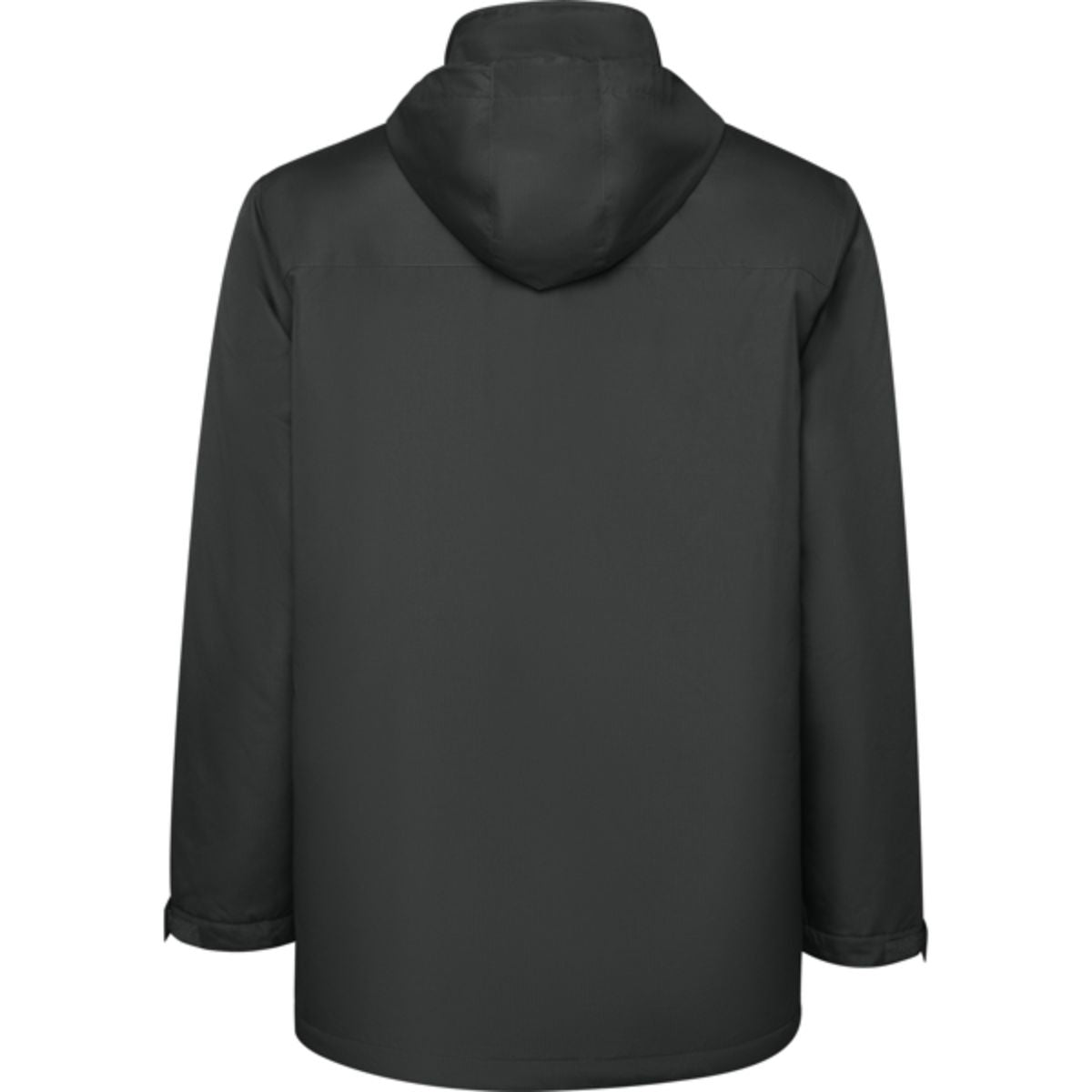 Paminkštinta tamsiai pilka parka su logotipu "Vienspalvis Vytis"