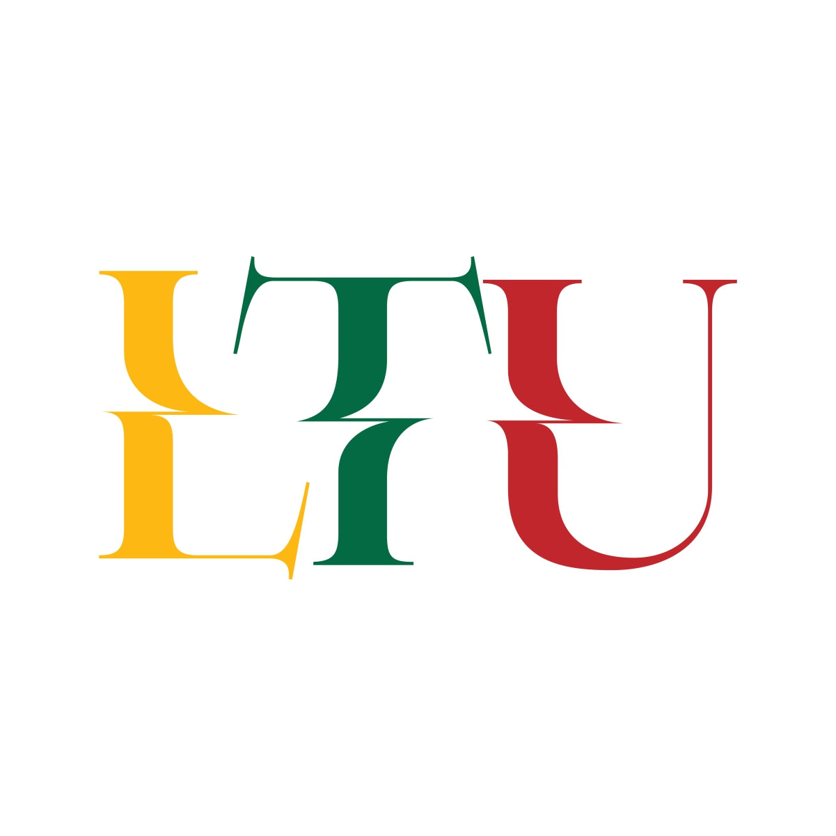 Balti UNISEX marškinėliai su spauda ant nugaros  "LTU“