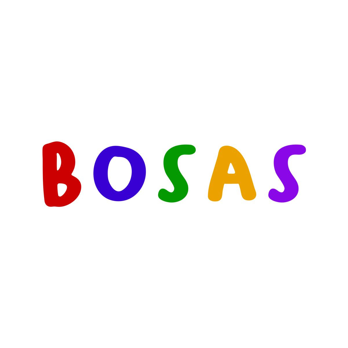Baltas džemperis be gobtuvo "Spalvotas bosas"