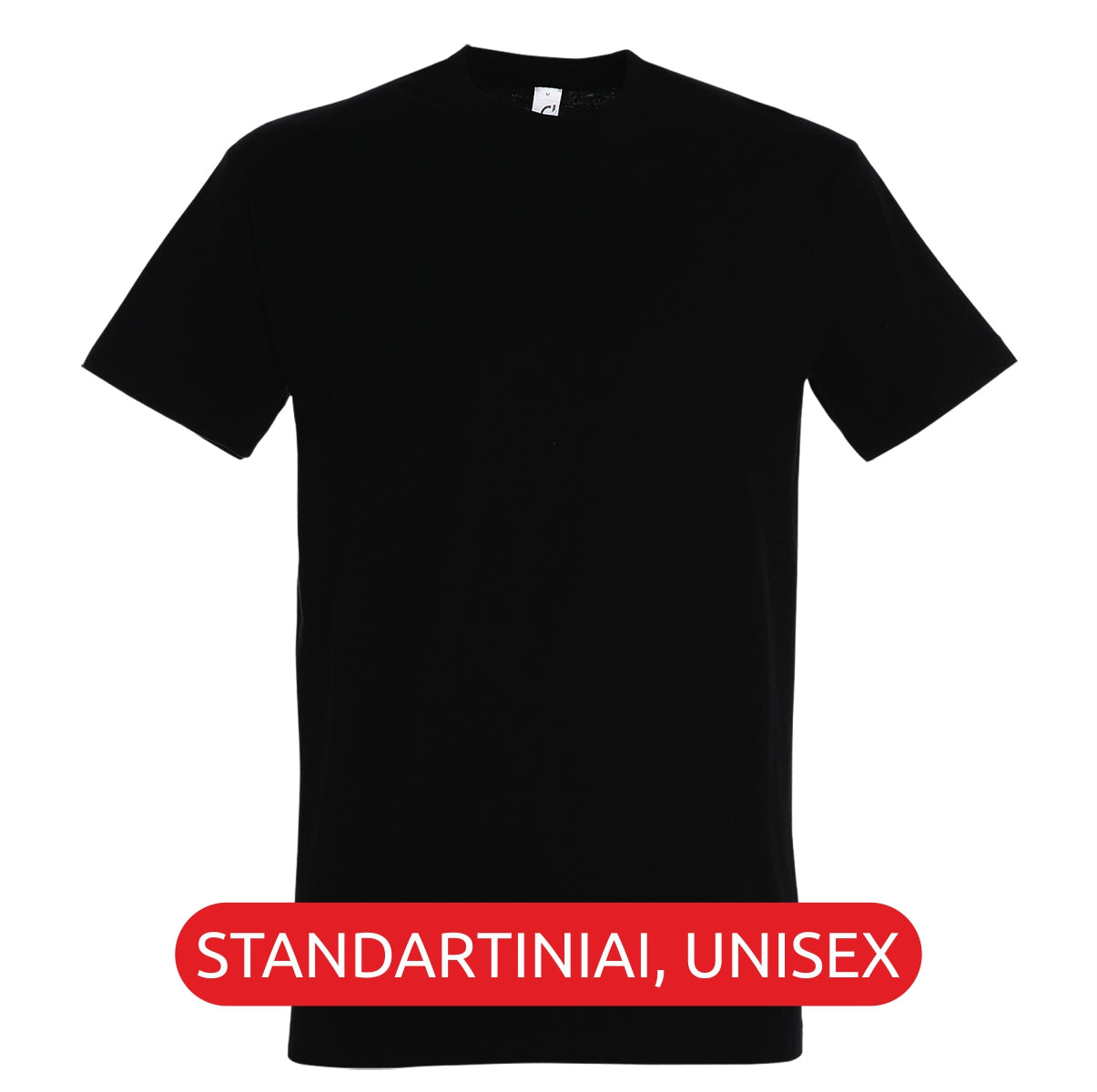Juodi UNISEX OVERSIZED marškinėliai "Gediminaičių stulpai"