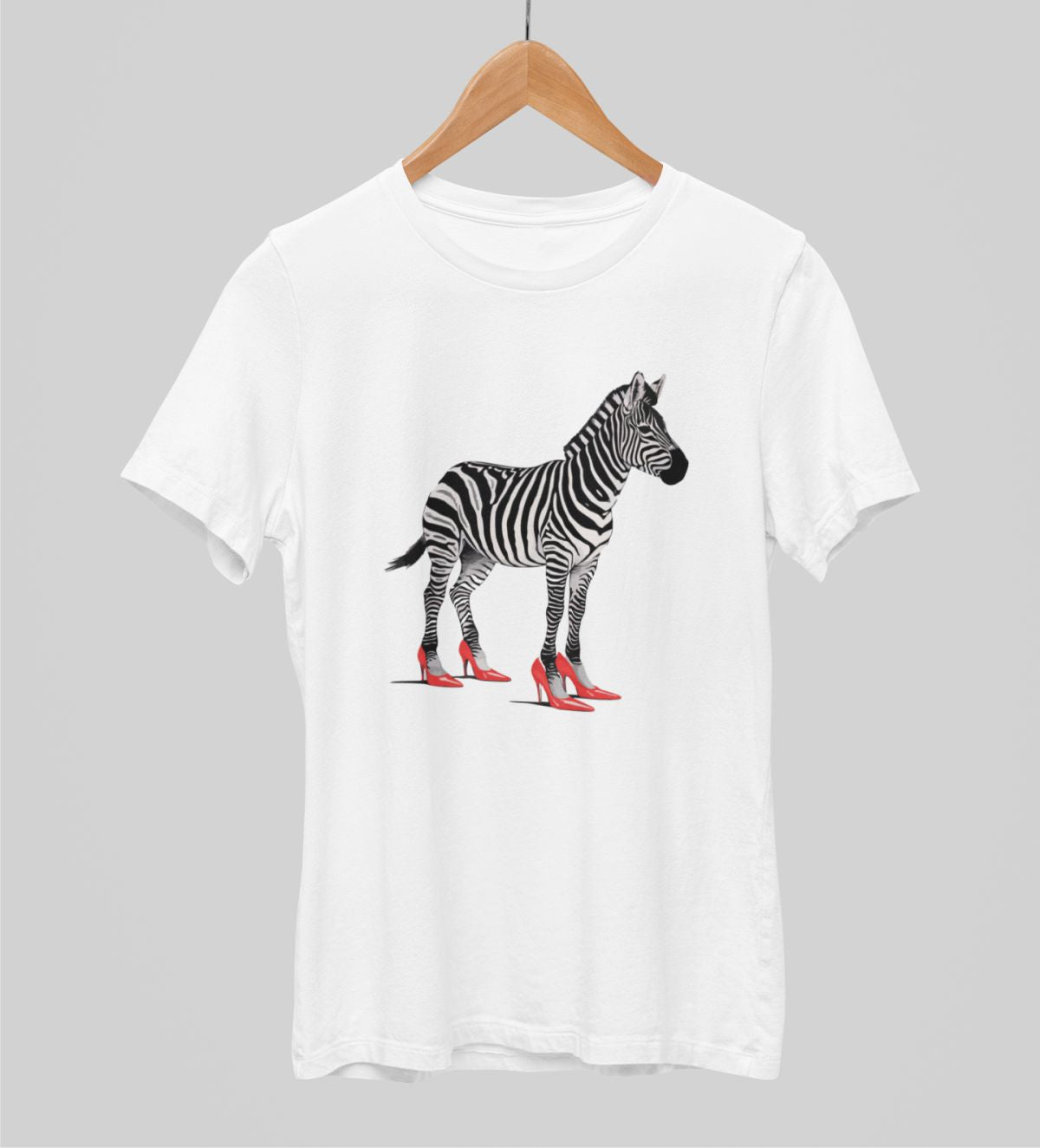 Balti unisex marškinėliai "Zebriukas"