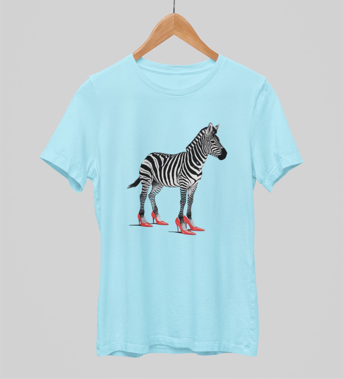 Melsvi unisex marškinėliai "Zebriukas"