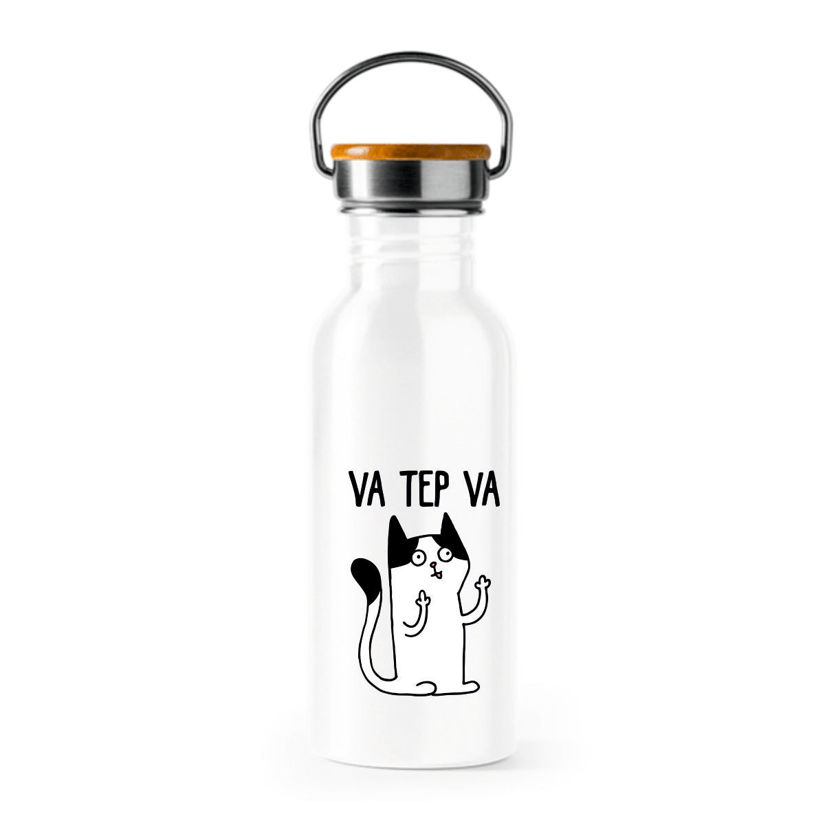 Gertuvė su bambukinu dangteliu ir rankenėle "Va tep va" 650ml