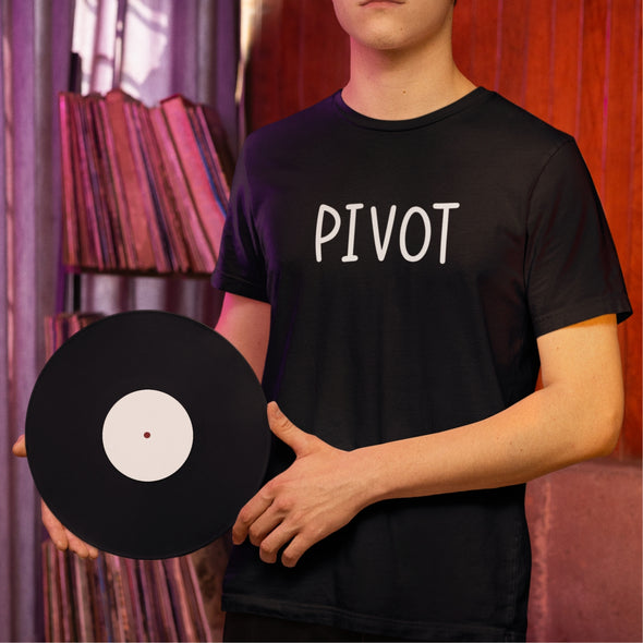 Juodi UNISEX marškinėliai "Pivot"