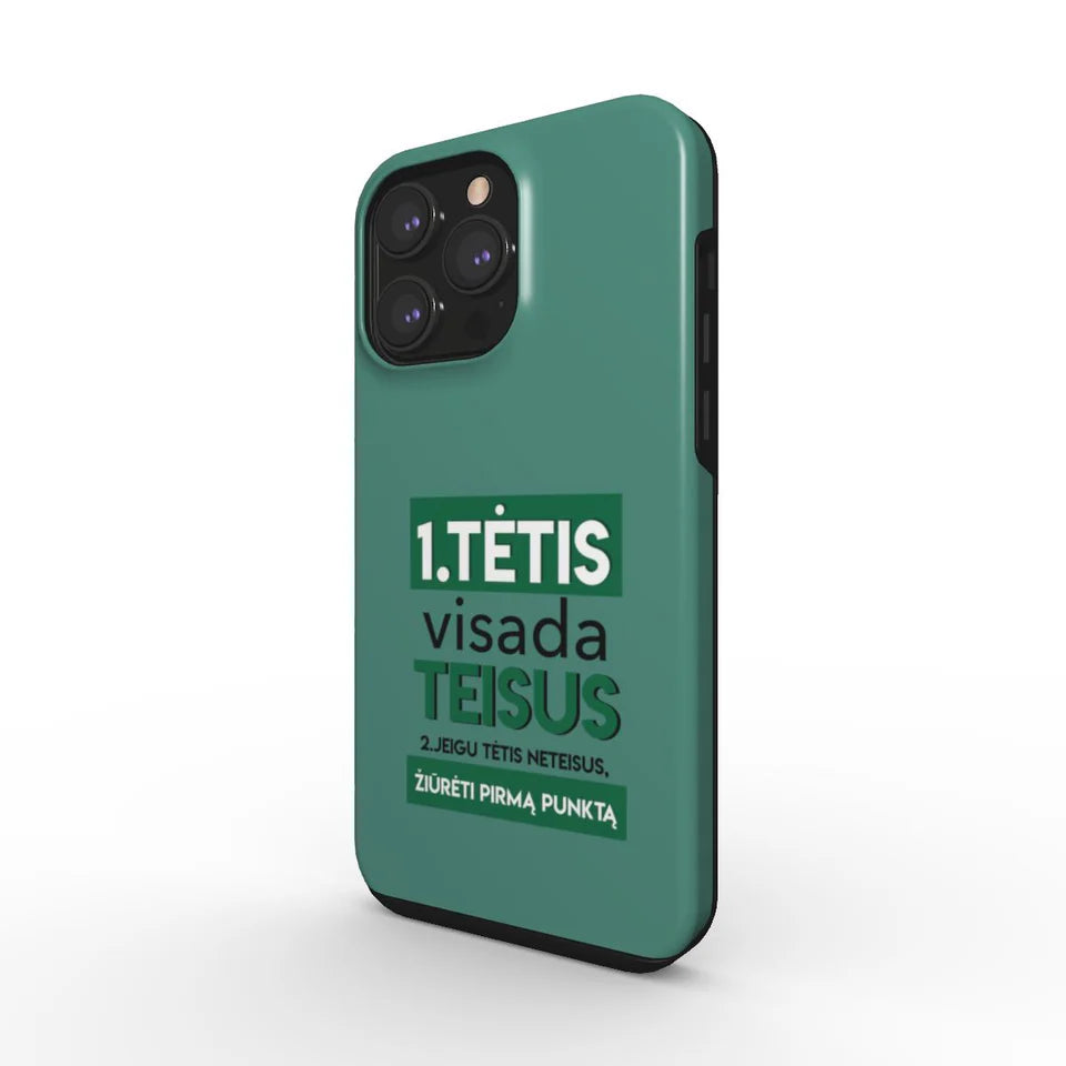Apsauginis dėklas telefonui (Samsung S22 Ultra) "Tėtis visada teisus" ŠIURPNAKČIO PASIŪLYMAS
