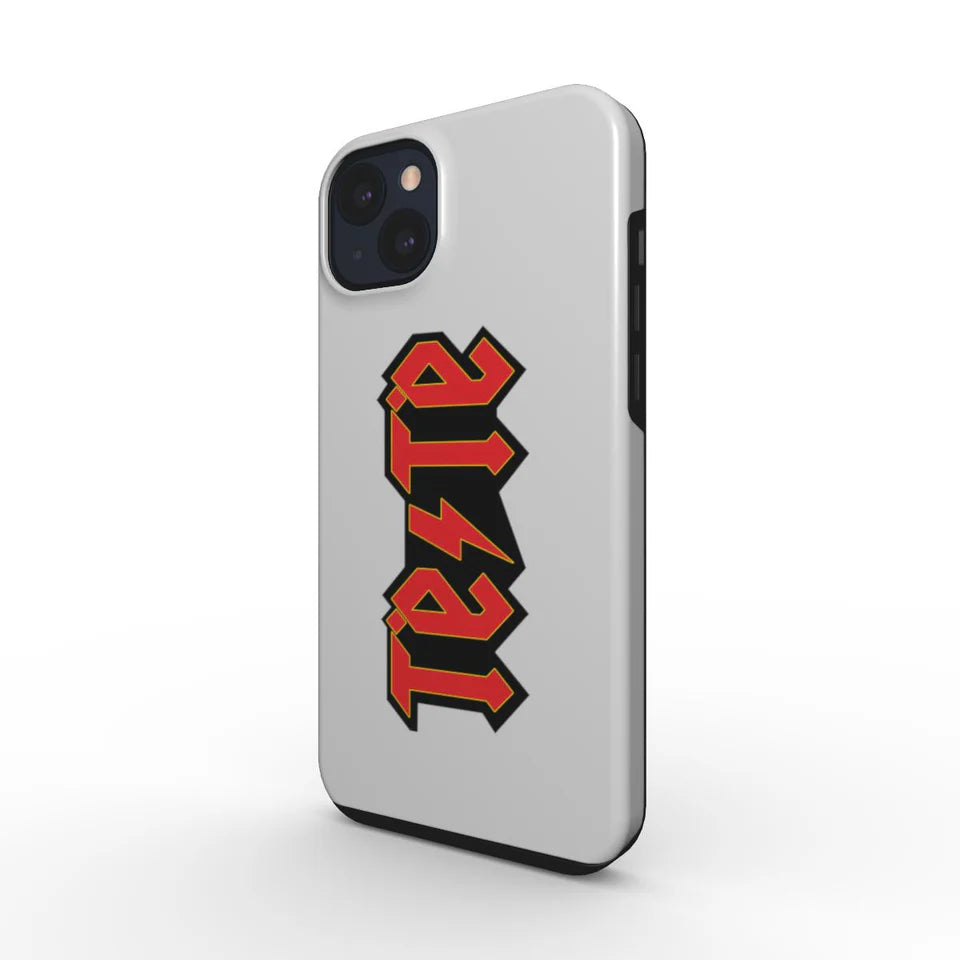 Apsauginis dėklas telefonui (Iphone 15) BALTOS SPALVOS "Tėtė" ŠIURPNAKČIO PASIŪLYMAS