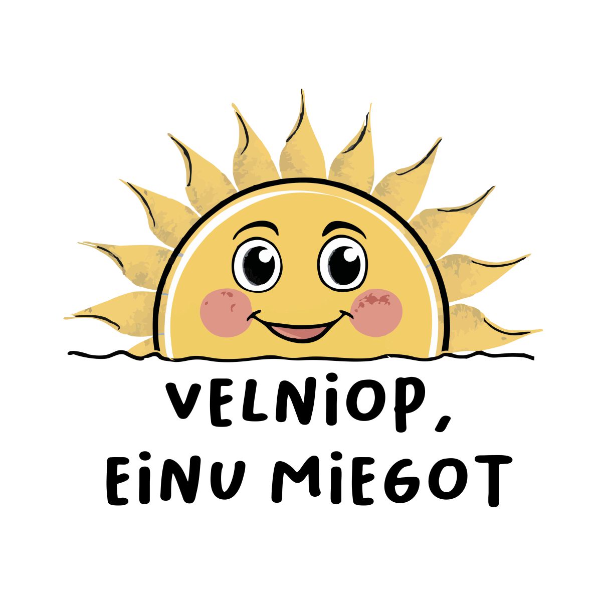 Balti UNISEX marškinėliai "Velniop"