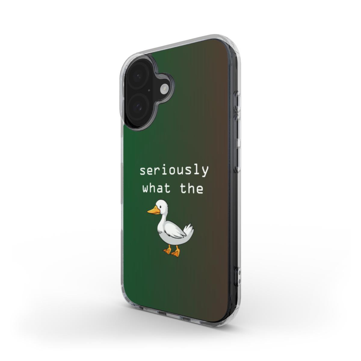 Apsauginis telefonų dėklas  MagSafe Skaidrus - What The Duck