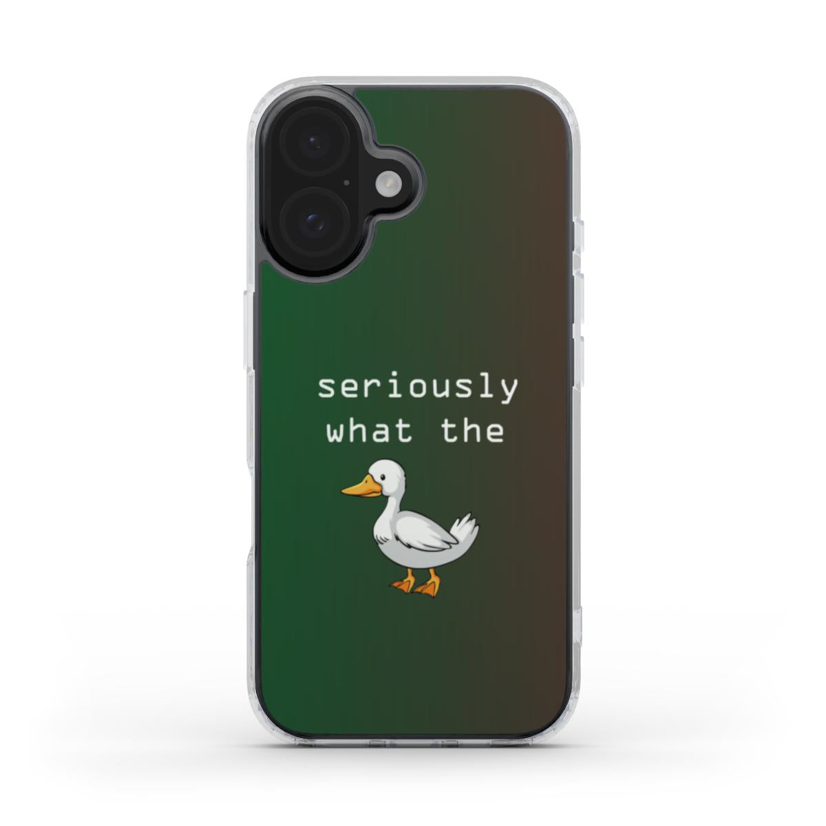 Apsauginis telefonų dėklas  MagSafe Skaidrus - What The Duck