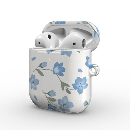 Apple AirPods ausinių dėkliukas "Mėlynos gėlytės"