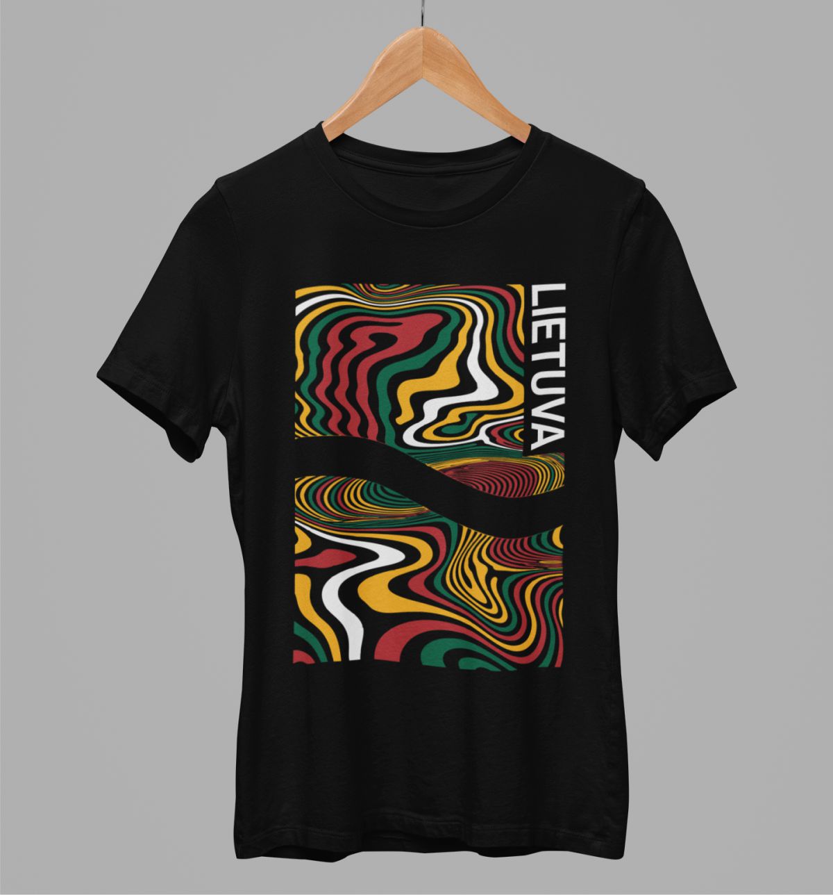 Juodi UNISEX marškinėliai "Brangios spalvos"