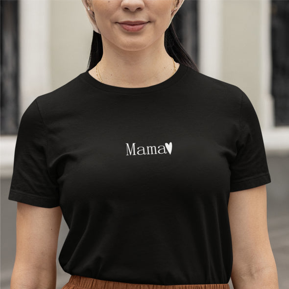 Juodi UNISEX marškinėliai "Minimalistinė mama“