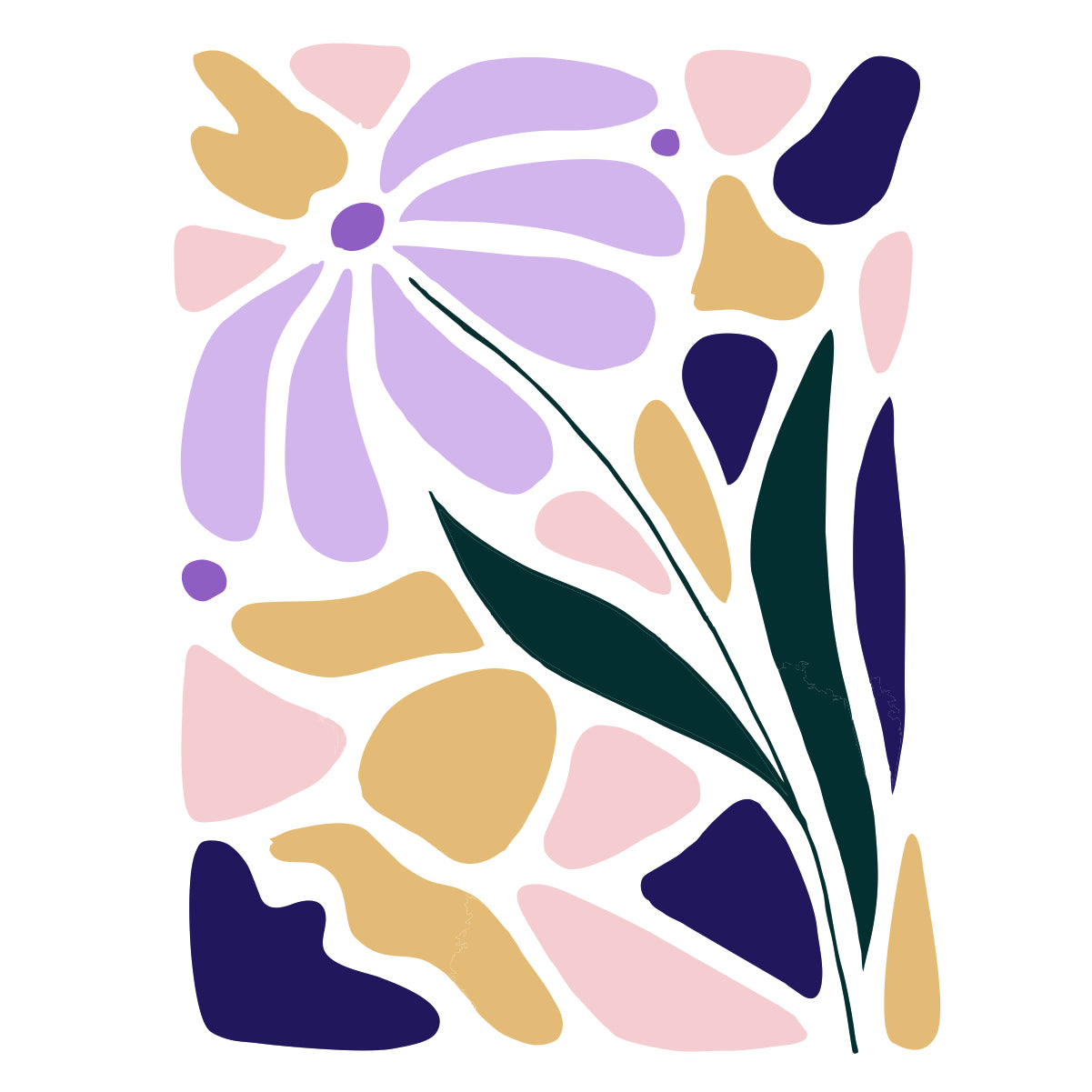 Balti UNISEX marškinėliai "Violetinė"