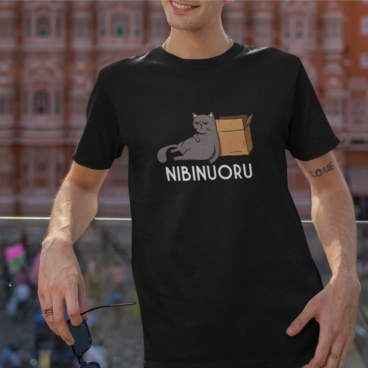 Juodi UNISEX marškinėliai "Nibinuoru naujas"