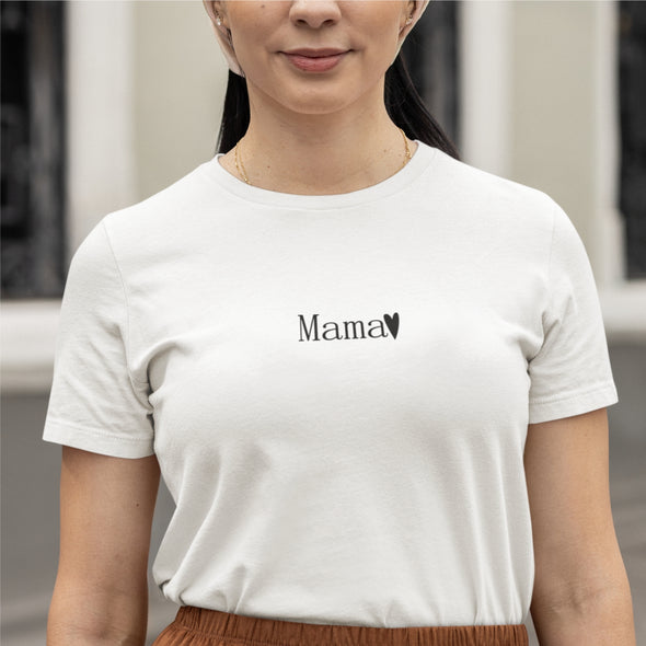 Balti UNISEX marškinėliai "Minimalistinė mama“