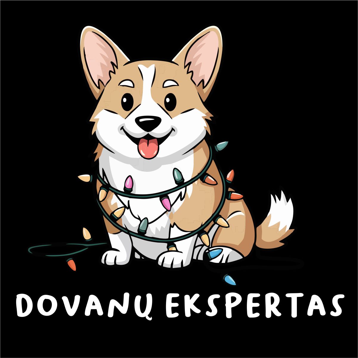 Juodas UNISEX džemperis be gobtuvo "Dovanų ekspertas"