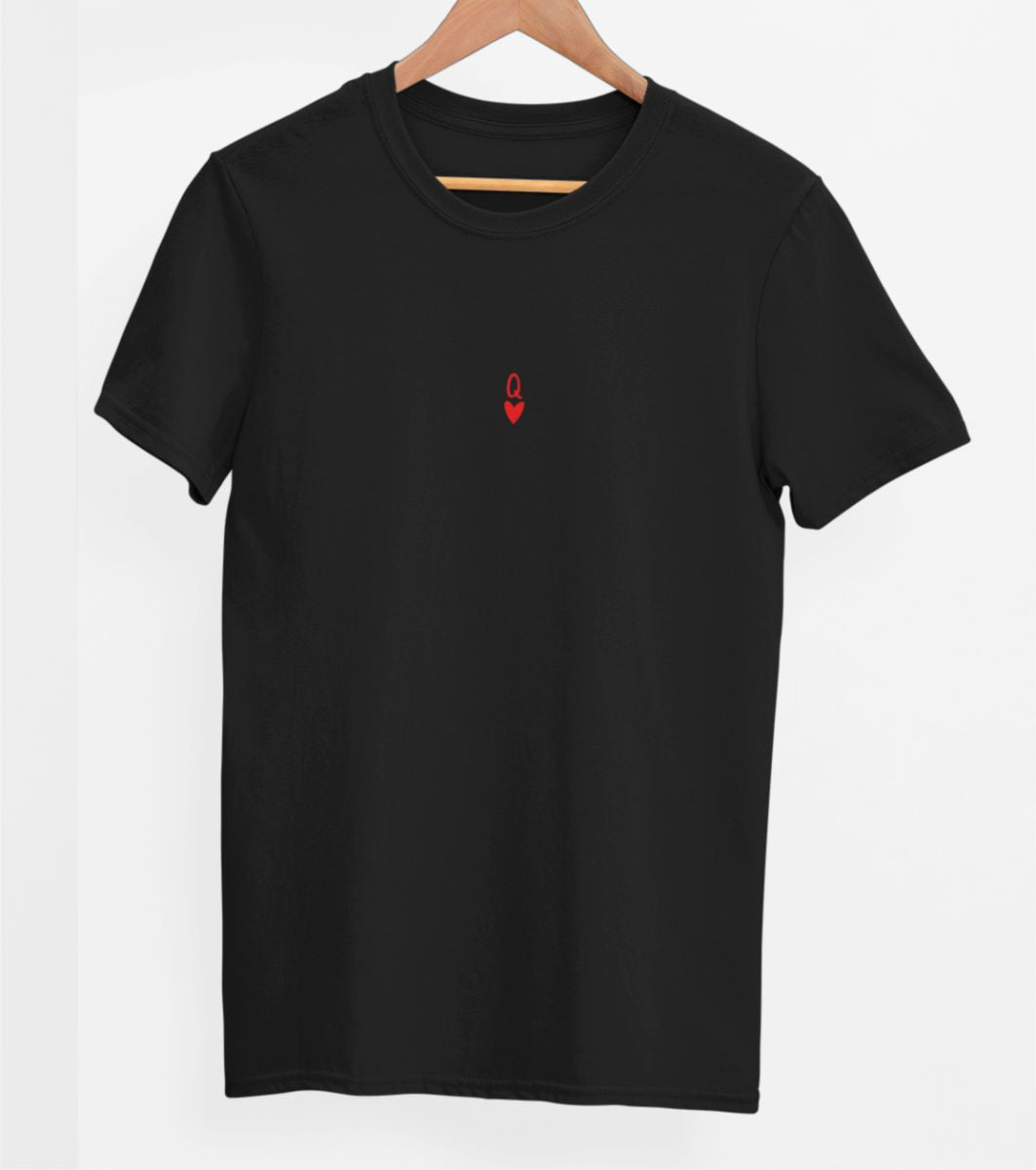 Juodi UNISEX marškinėliai "Mūsų karalienė"
