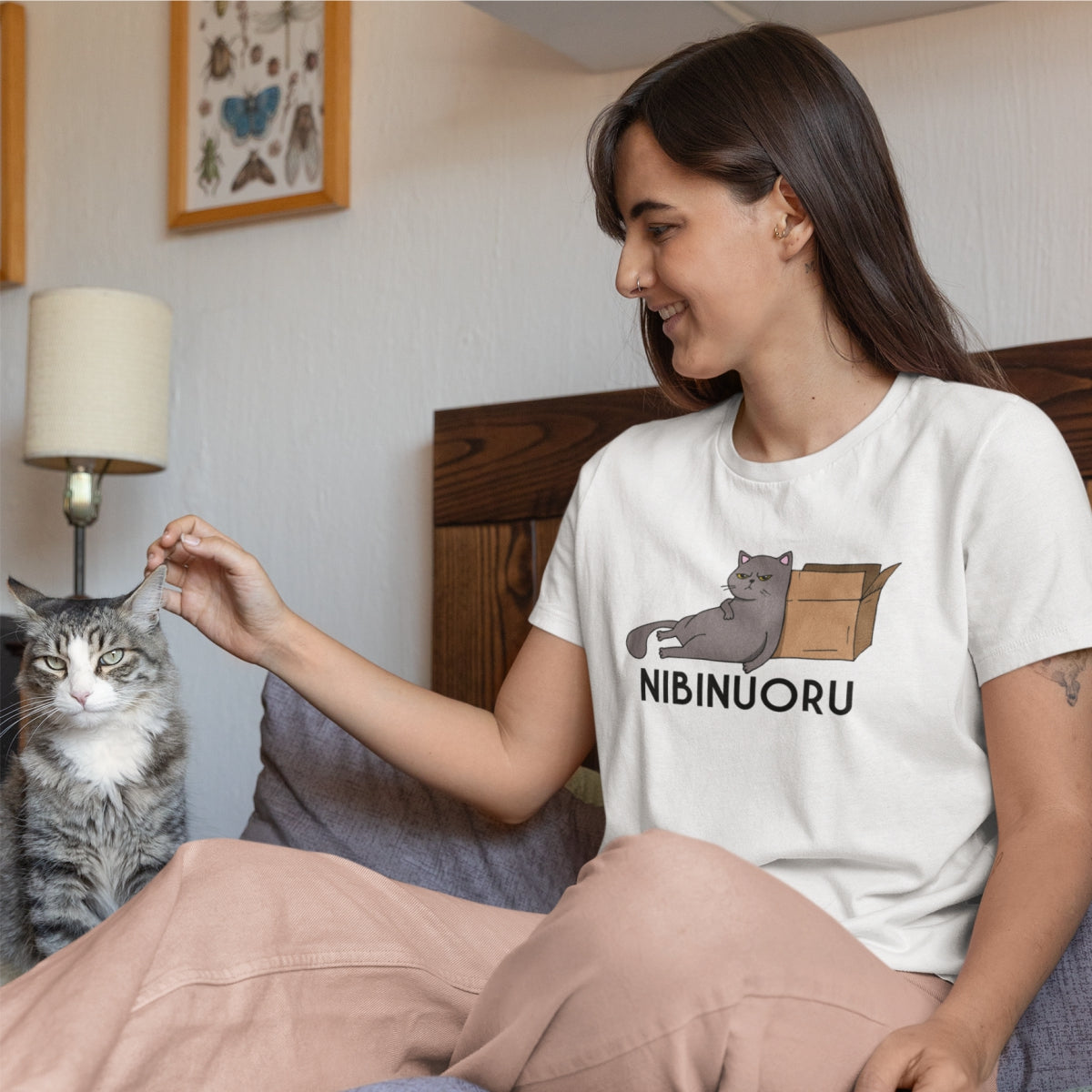 Balti UNISEX marškinėliai "Nibinuoru naujas"