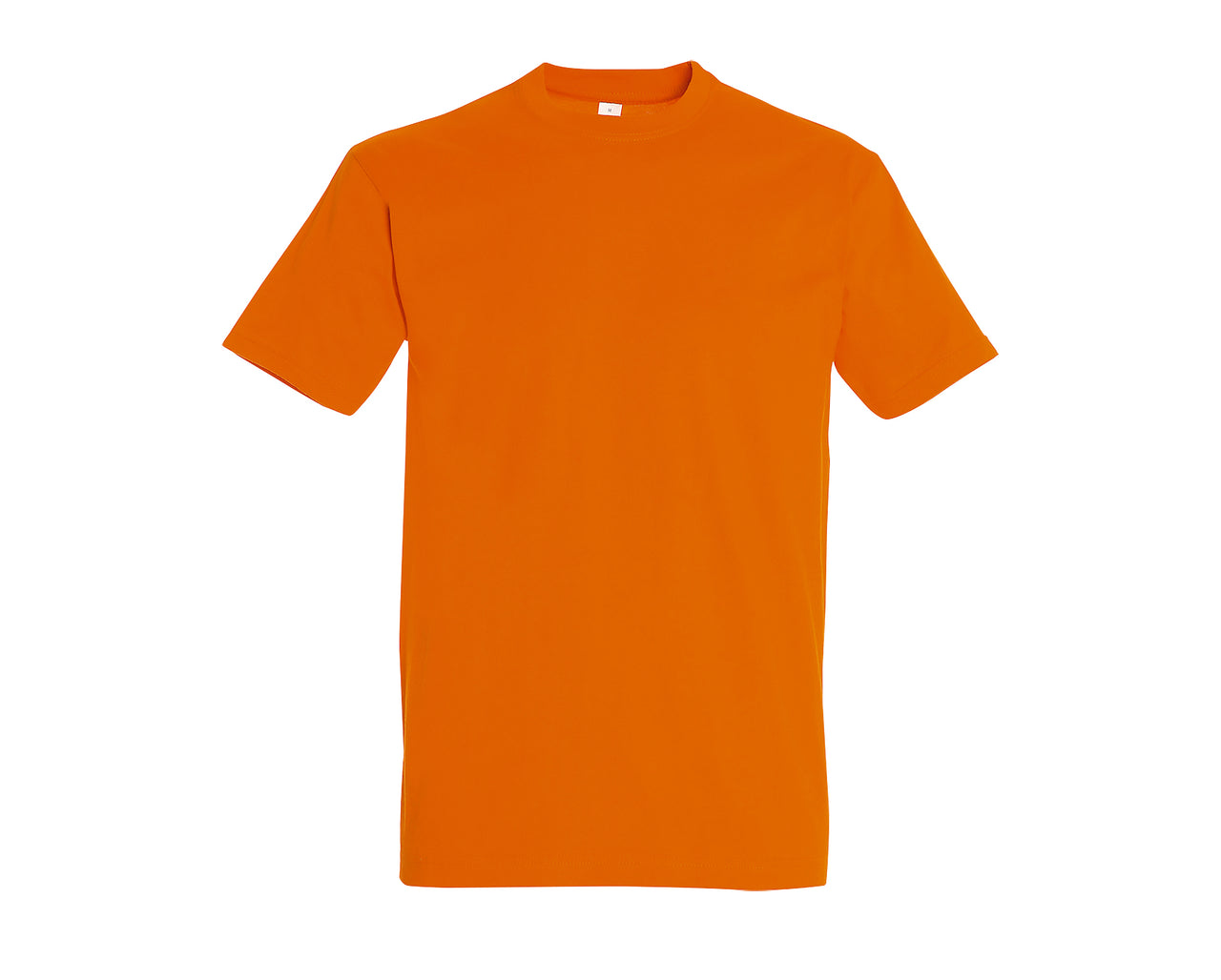 Oranžiniai UNISEX medvilniniai marškinėliai be spaudos