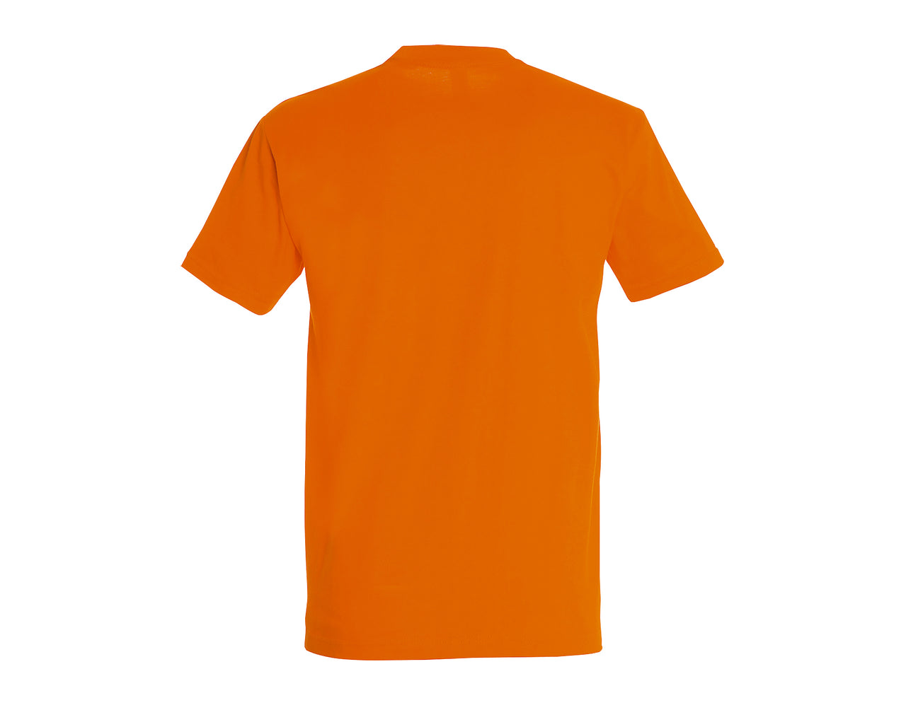 Oranžiniai UNISEX medvilniniai marškinėliai be spaudos