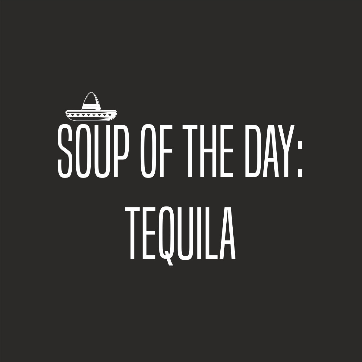 Juodi UNISEX OVERSIZED marškinėliai "Soup ot the day"