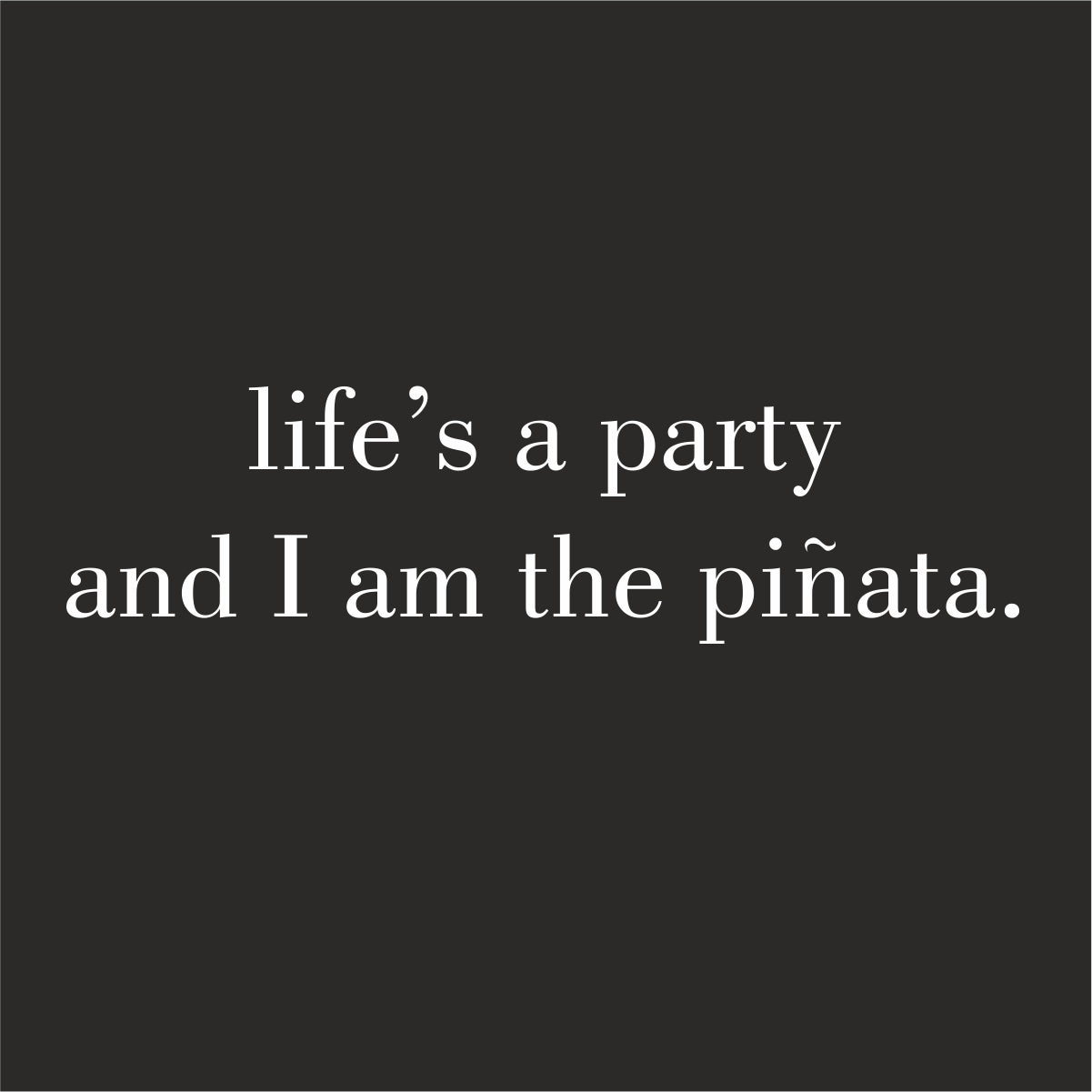 Juodi UNISEX OVERSIZED marškinėliai "Life's a party"