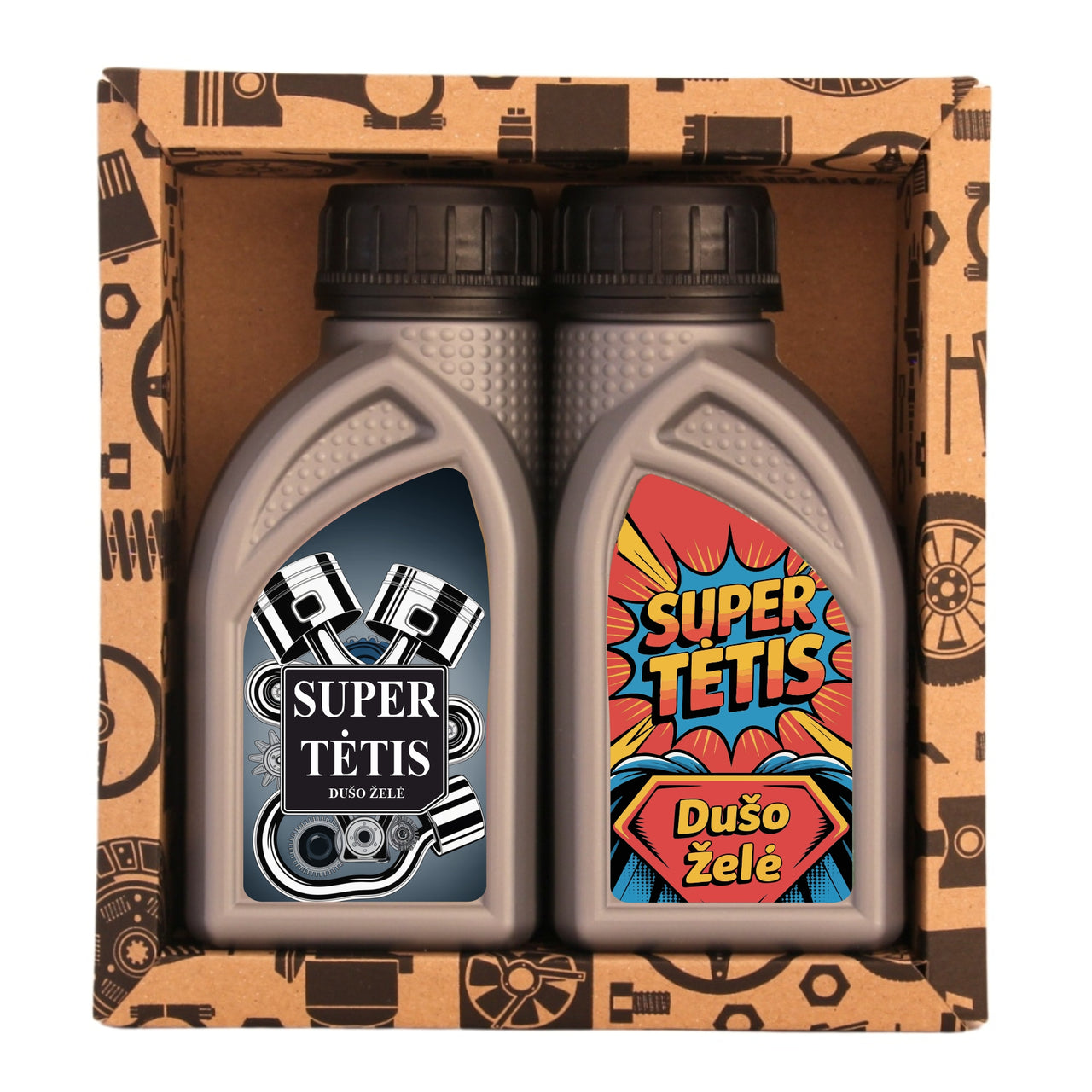 Kosmetikos rinkinys SUPER TĖČIUI – 2 × dušo želė po 250 ml