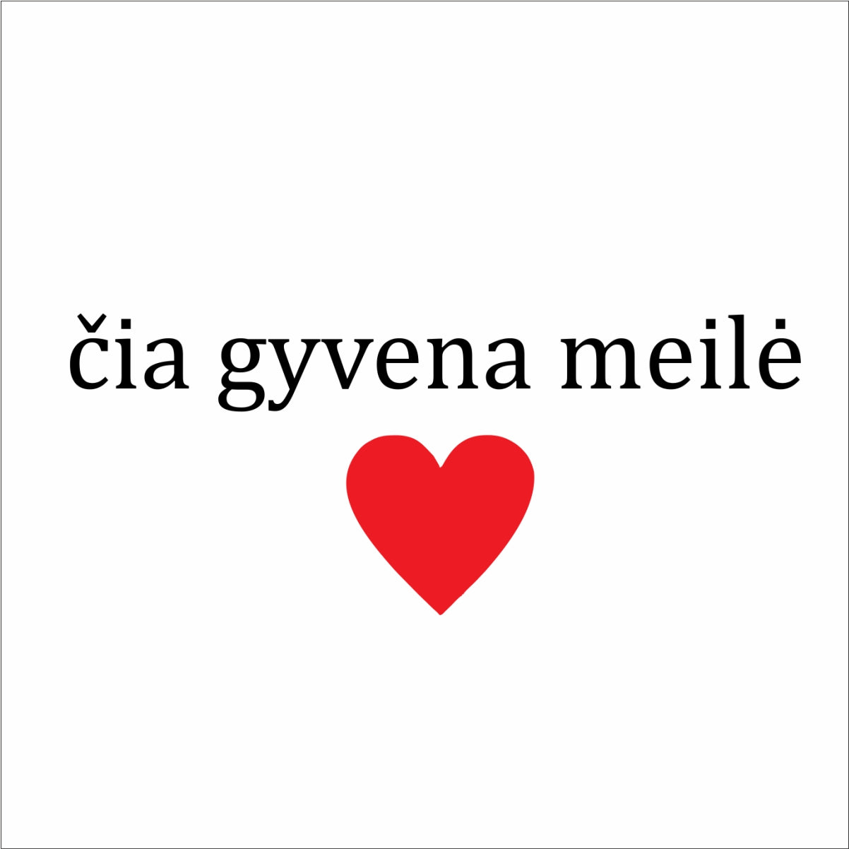 Balti džemperiai be gobtuvų poroms „Čia gyvena meilė“