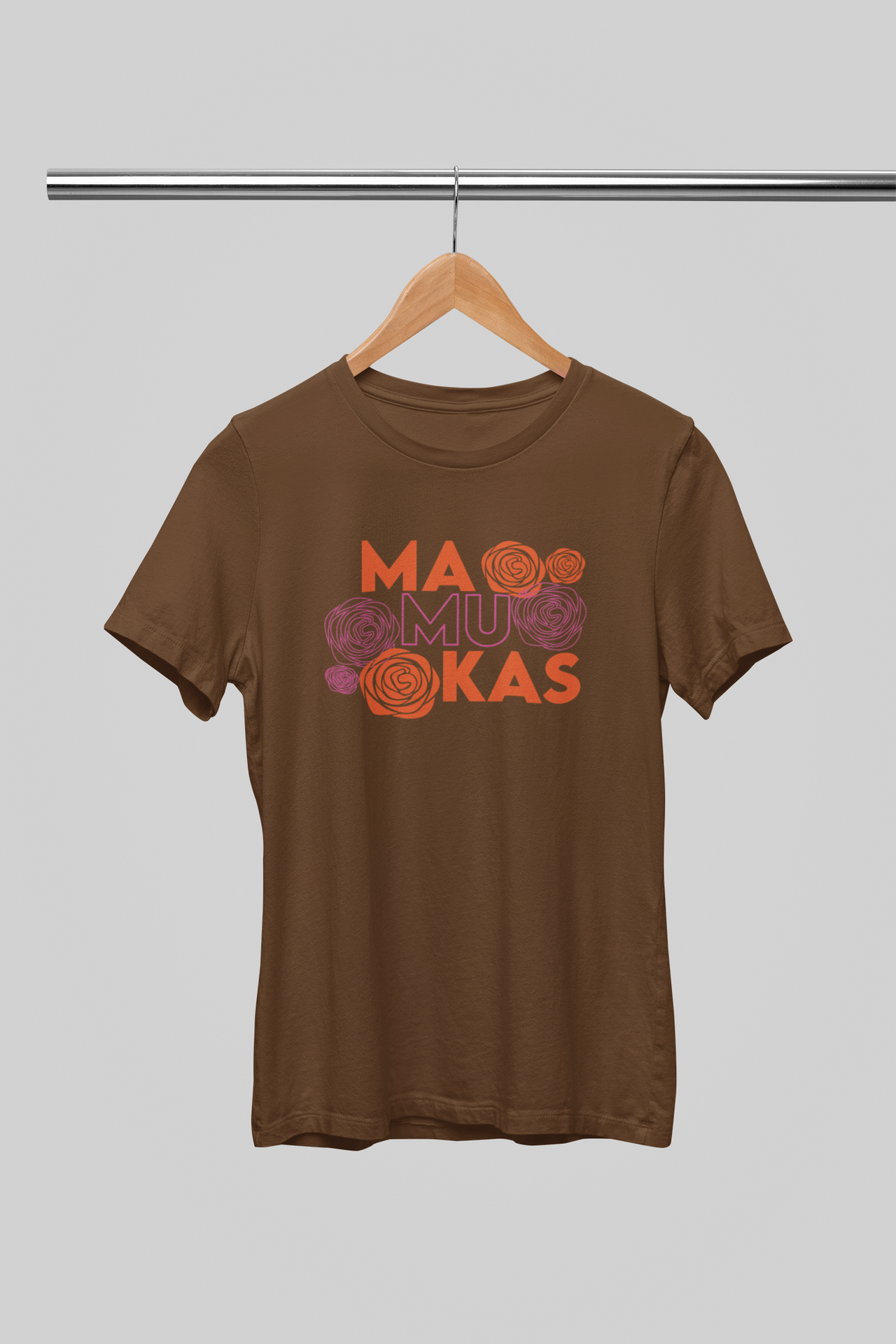 Žemės spalvos UNISEX marškinėliai "Mamukas“